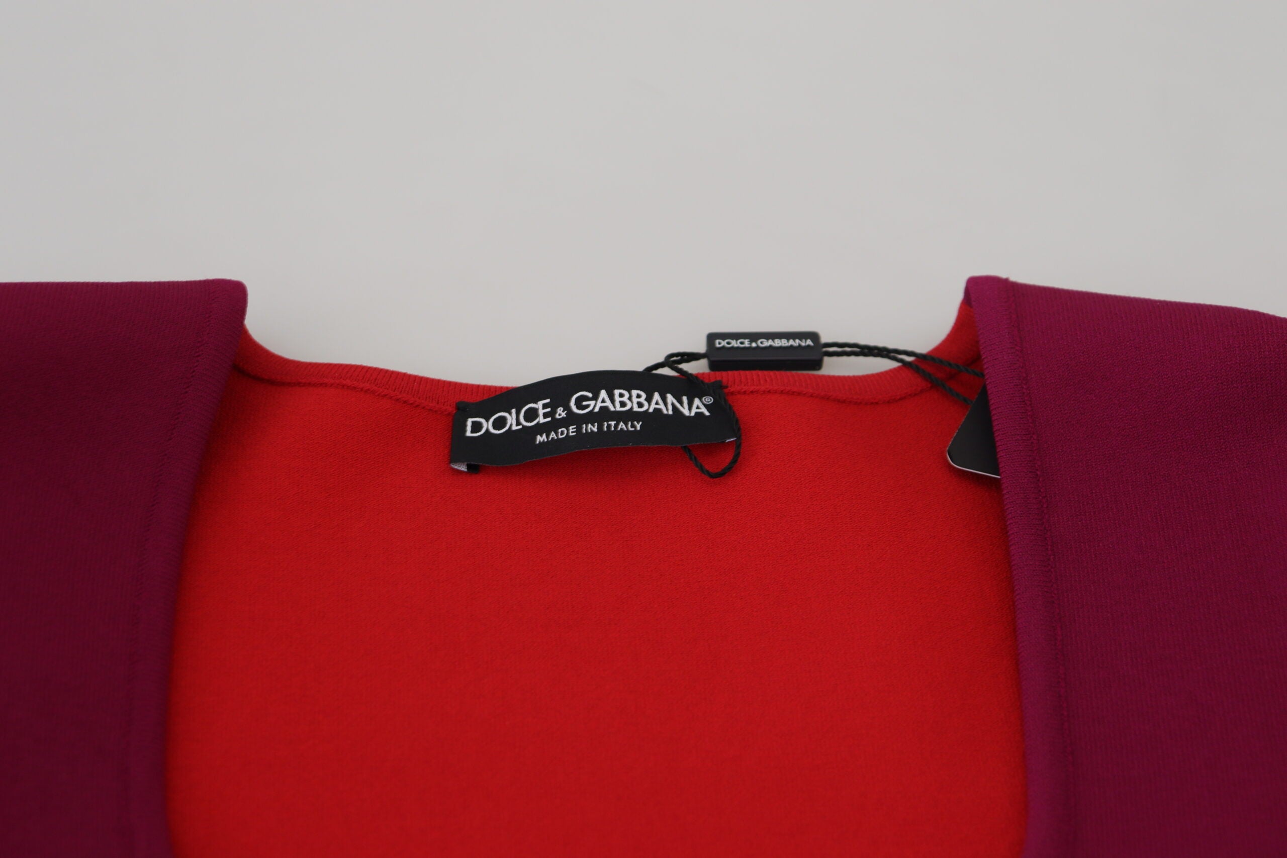 Dolce & Gabbana Multicolor Viskose Pullover mit quadratischem Ausschnitt-5