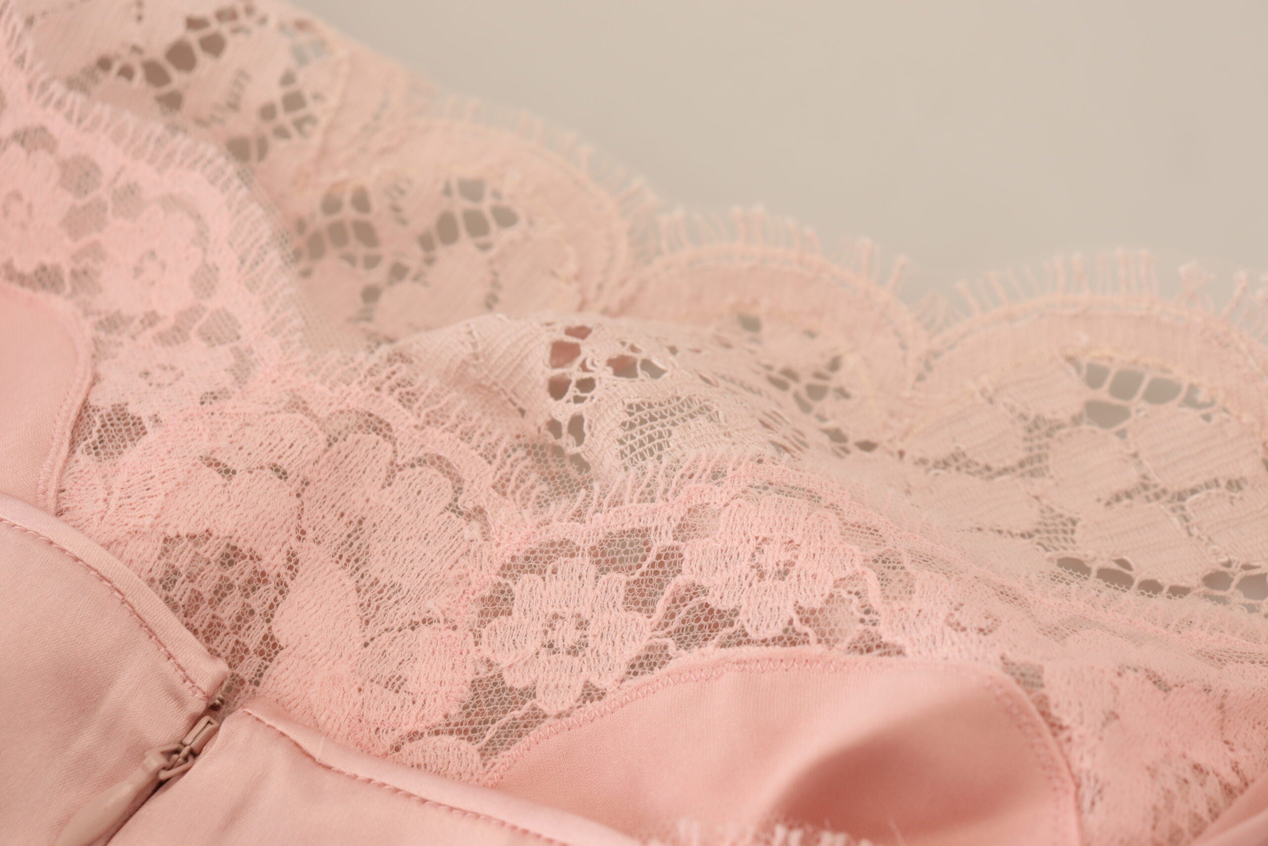 Dolce & Gabbana Pink Floral Lace Sleeveless Tank Blouse Top-7