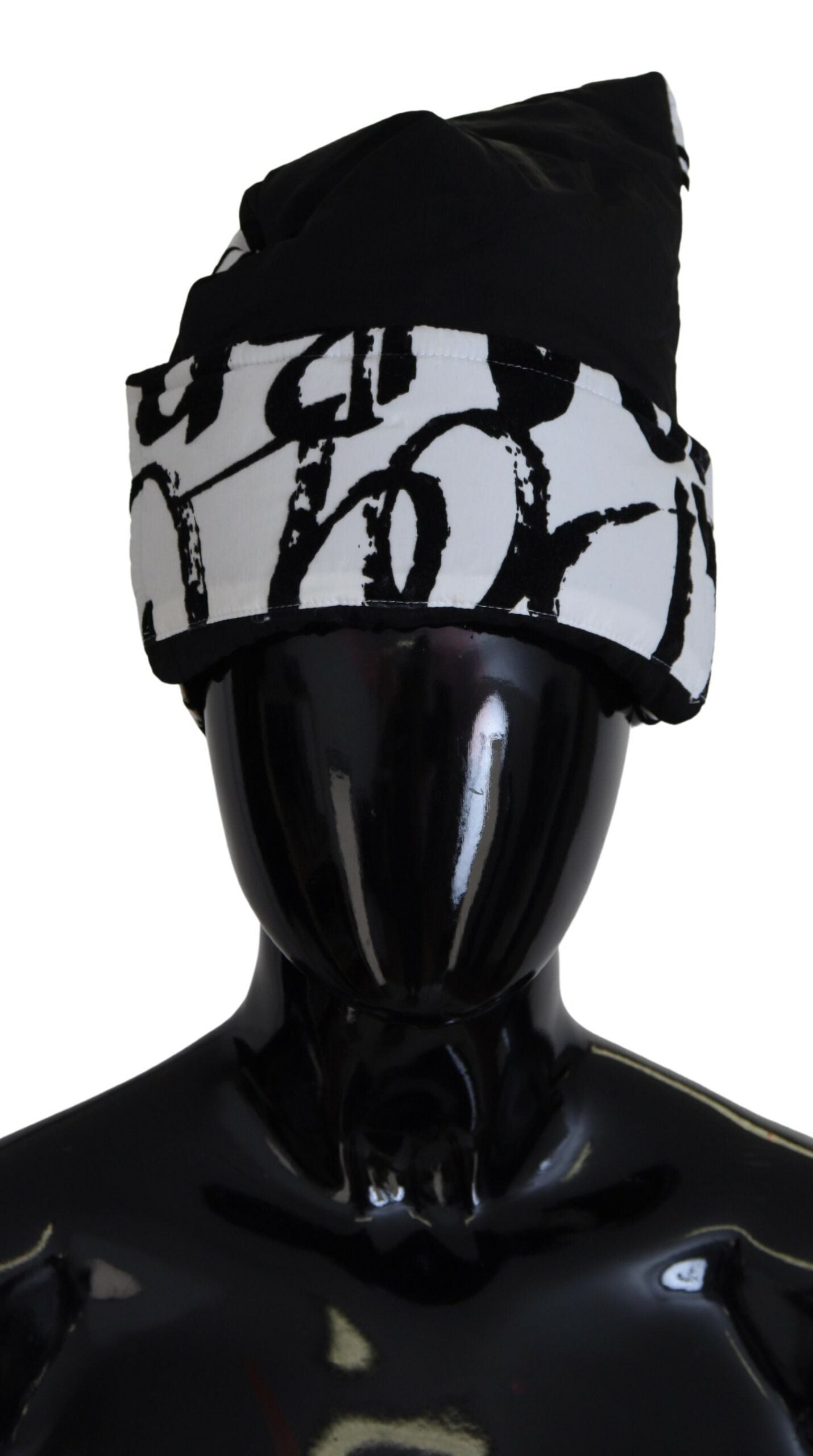 Gorro de invierno de nailon estampado blanco para mujer de Dolce & Gabbana-1