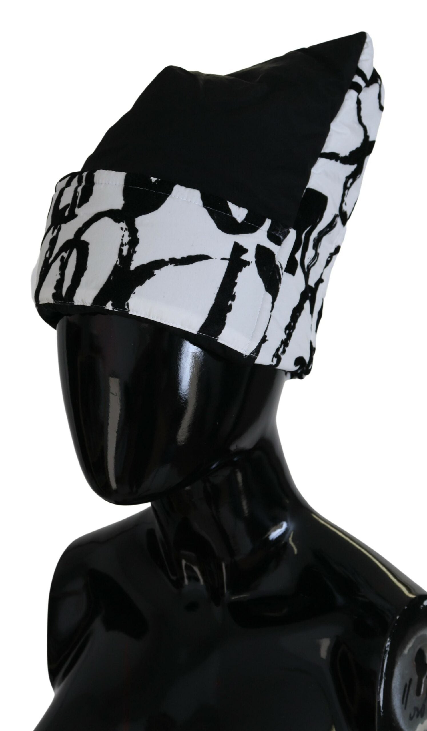 Gorro de invierno de nailon estampado blanco para mujer de Dolce & Gabbana-2