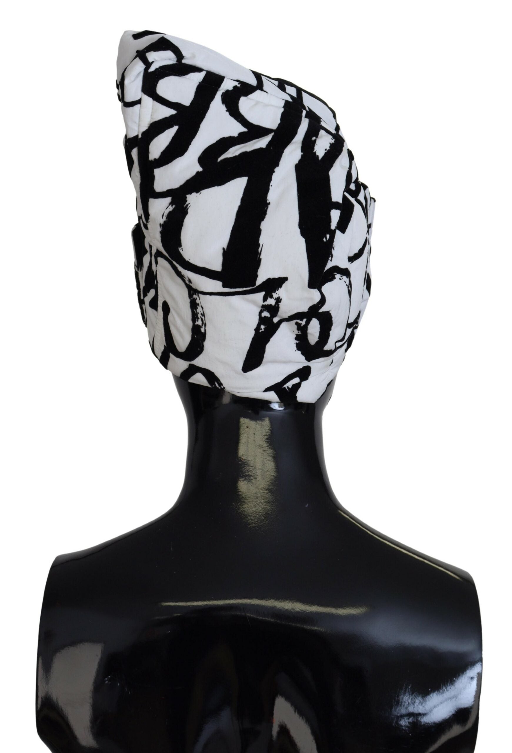 Gorro de invierno de nailon estampado blanco para mujer de Dolce & Gabbana-3