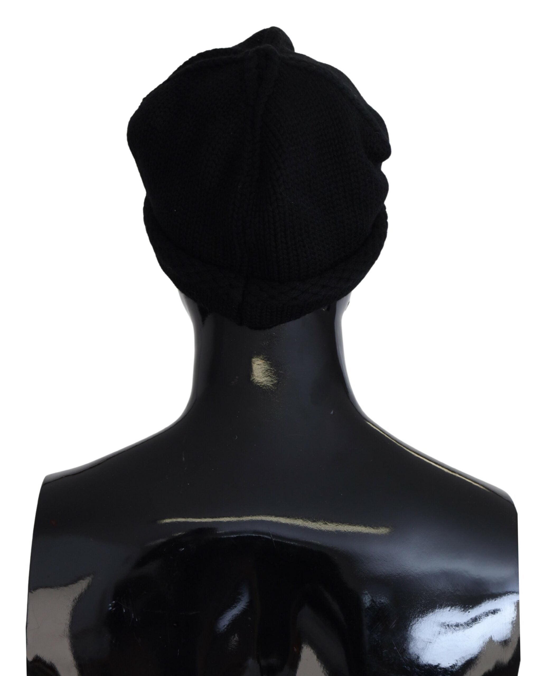 Dolce & Gabbana Black Wool Women's Winter Beanie Hat-3