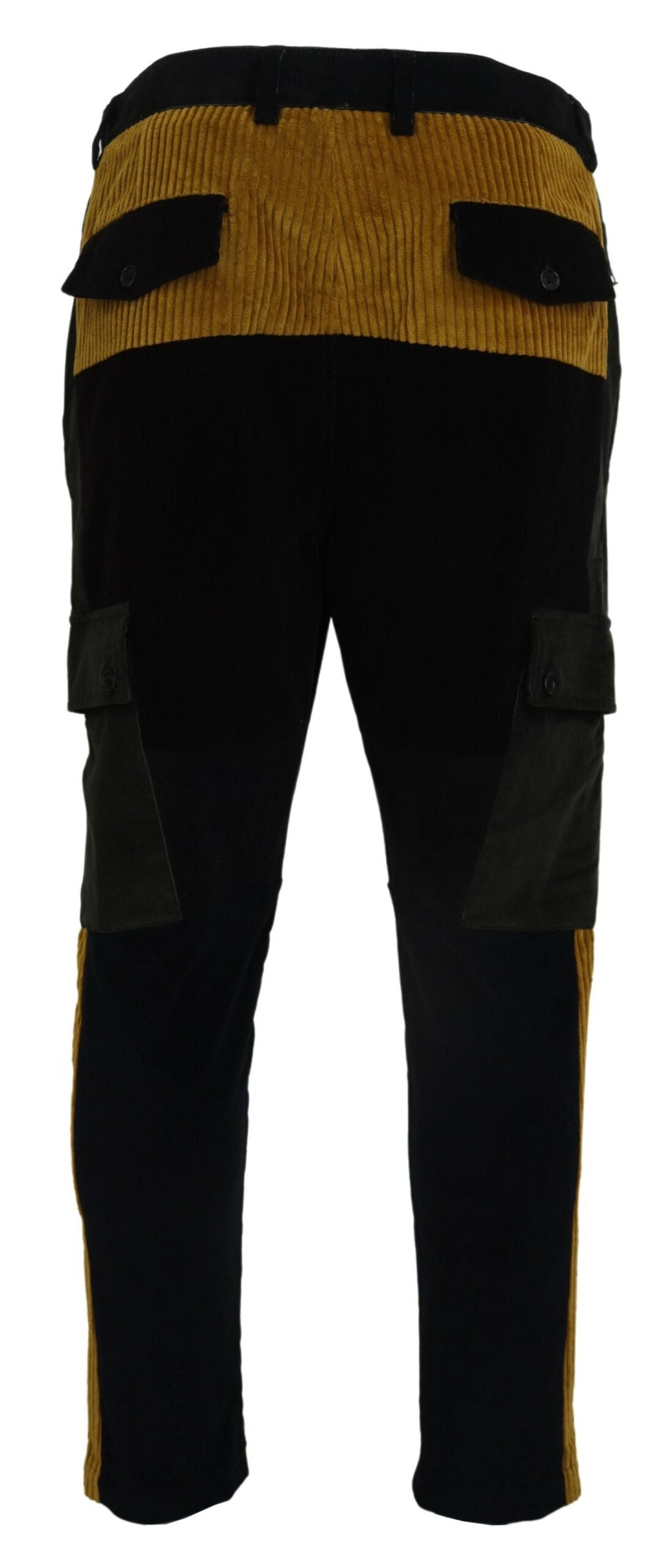 Pantalones de algodón negro y amarillo para hombre de Dolce & Gabbana-3