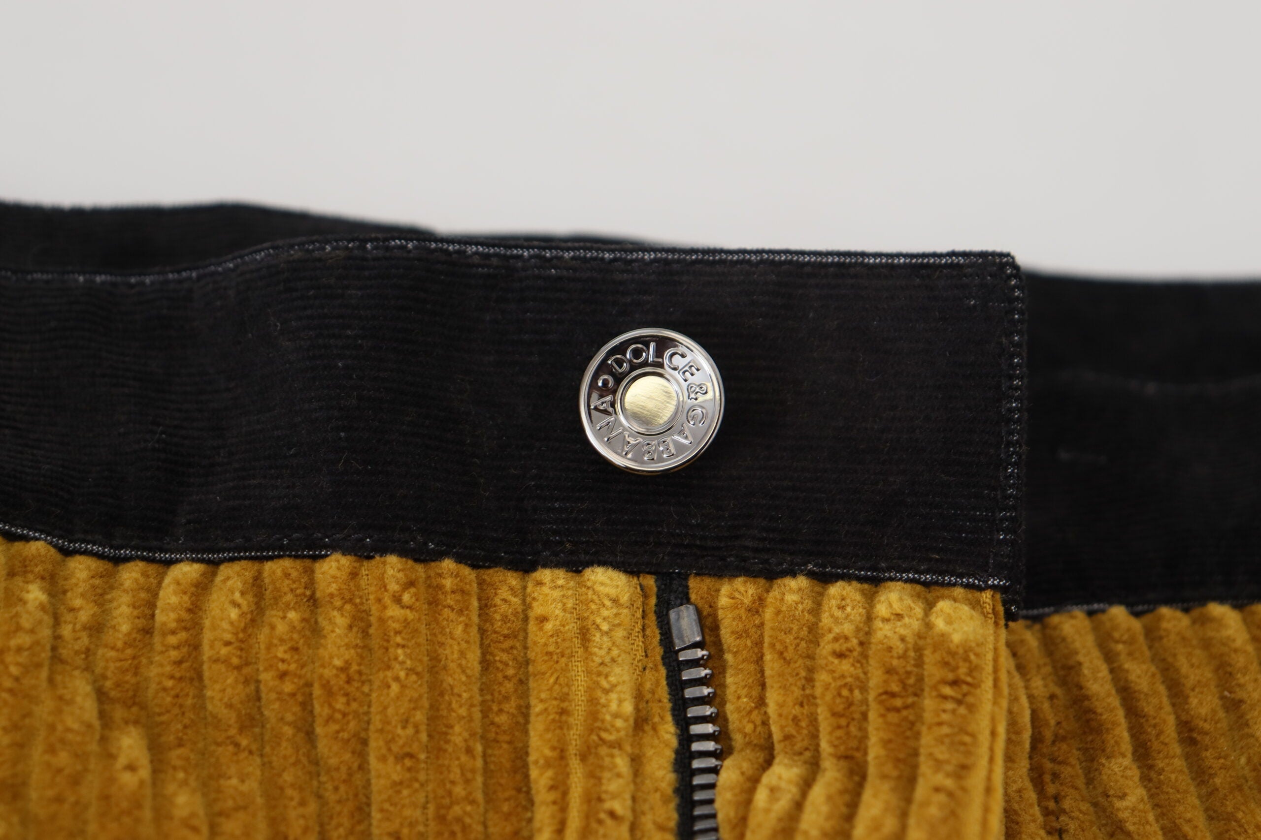 Pantalones de algodón negro y amarillo para hombre de Dolce & Gabbana-6