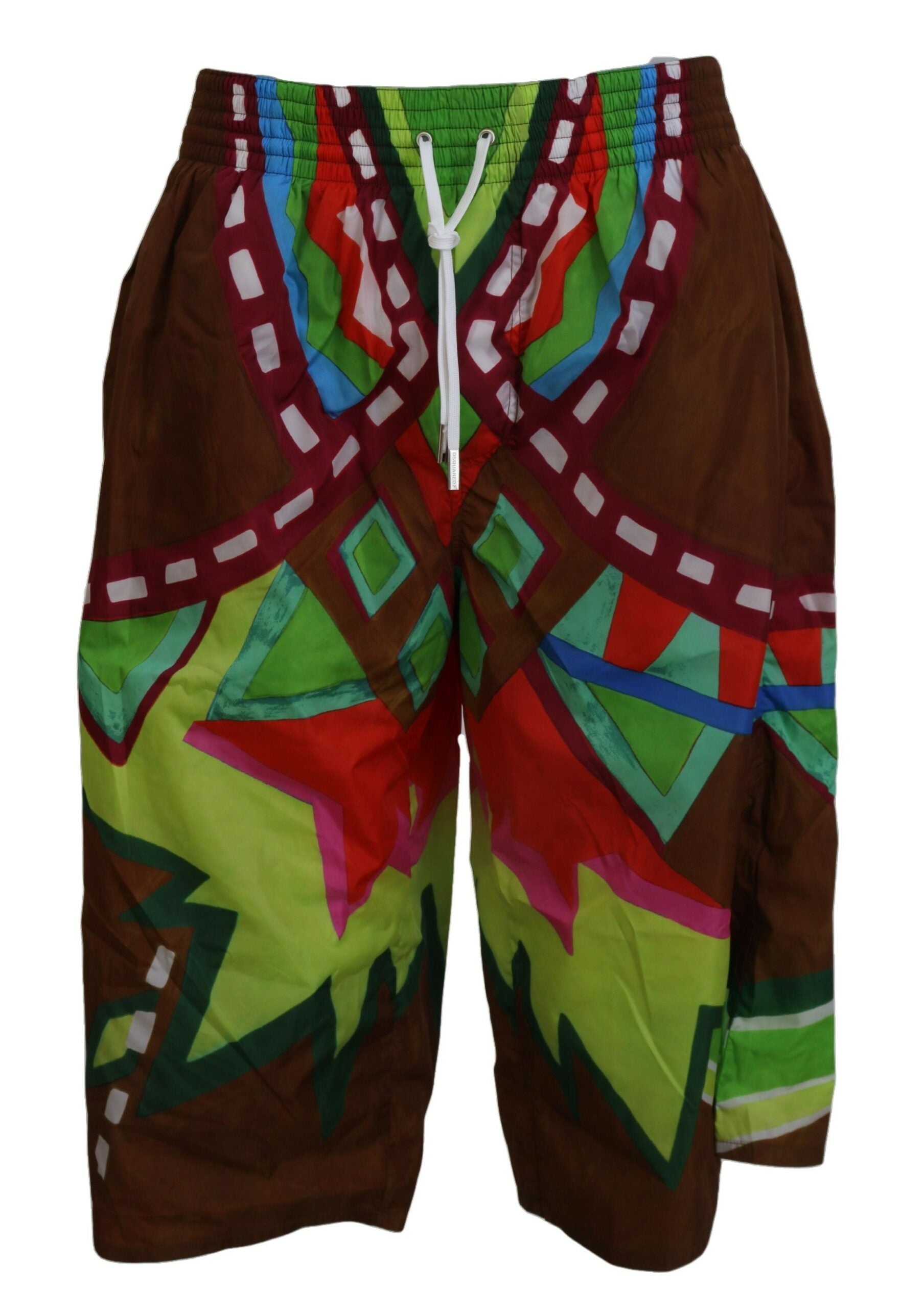 Dsquared² Multicolor Bedruckte Herren Strandbekleidung Shorts Bademode-1