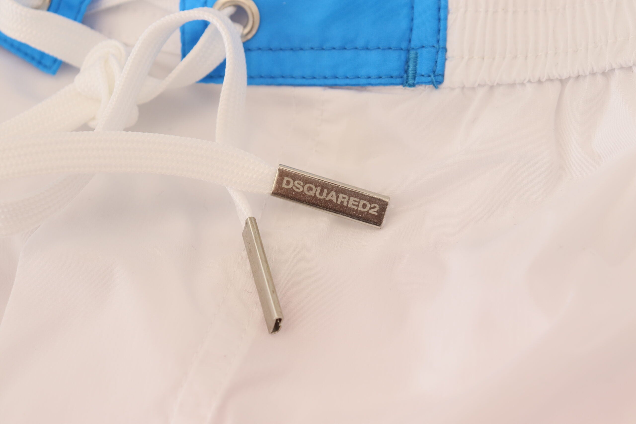 Dsquared² White Pink Logo Print Men's Beachwear Shorts Swimwear-5