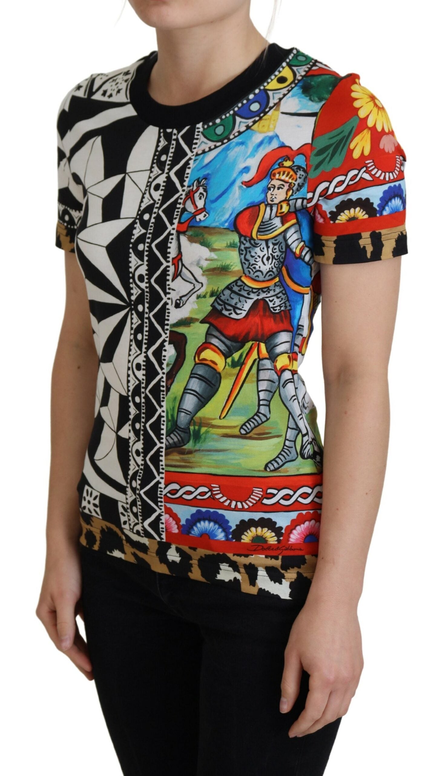 Camisa con estampado multicolor exclusiva para mujer de Dolce & Gabbana-2