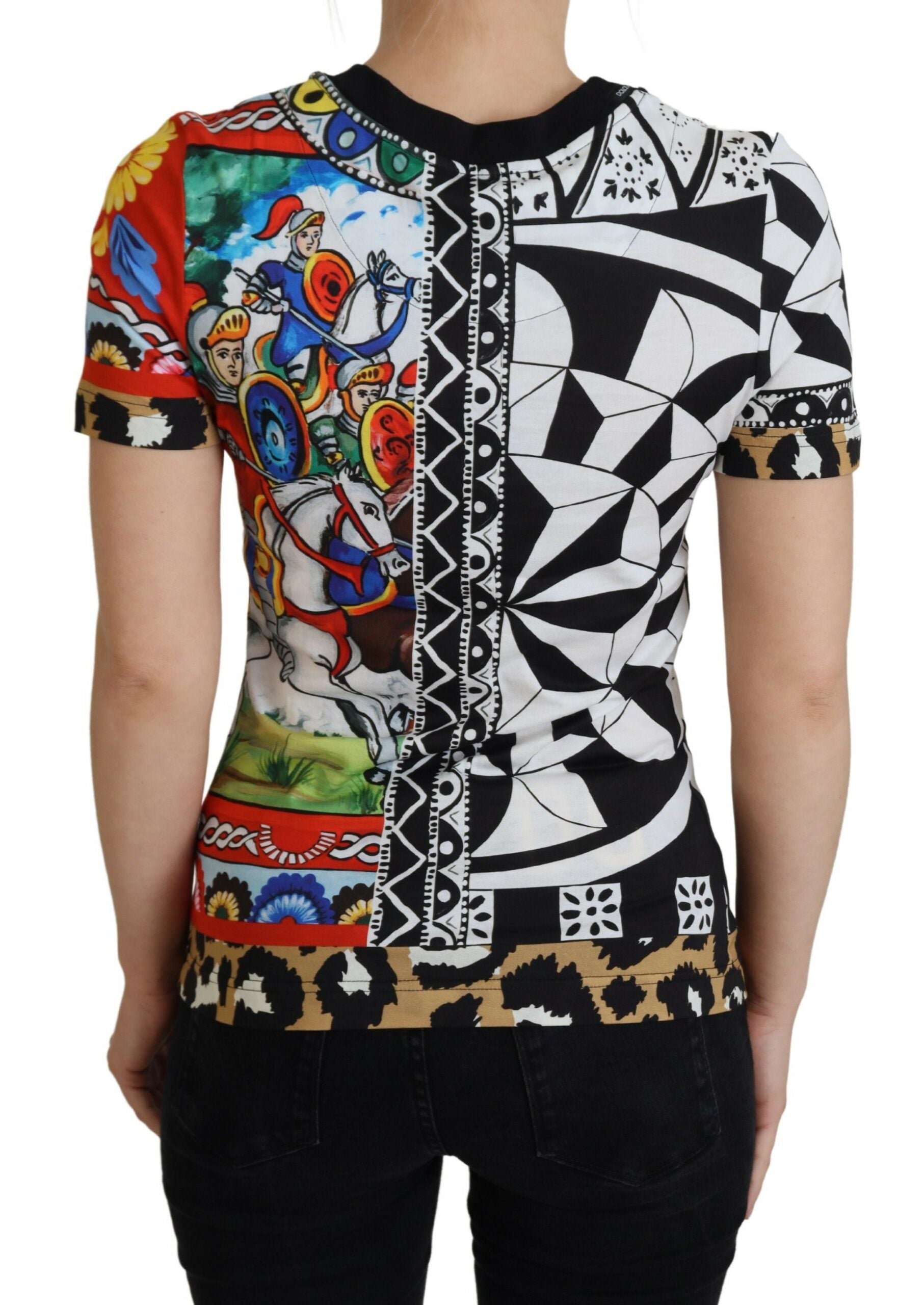 Camisa con estampado multicolor exclusiva para mujer de Dolce & Gabbana-3