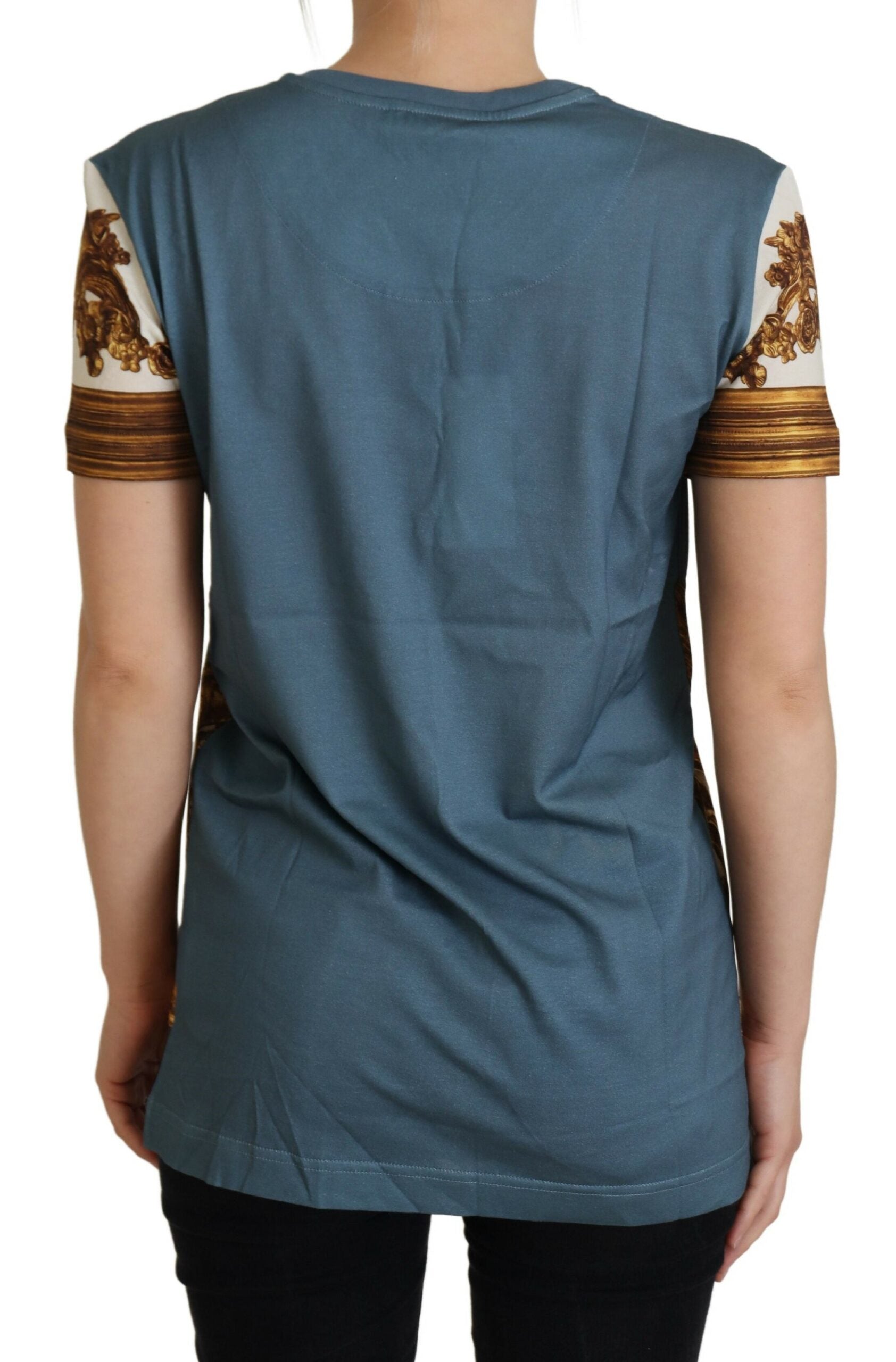 Dolce & Gabbana Multicolor DG Logo Angel Printed Shirt Top-3