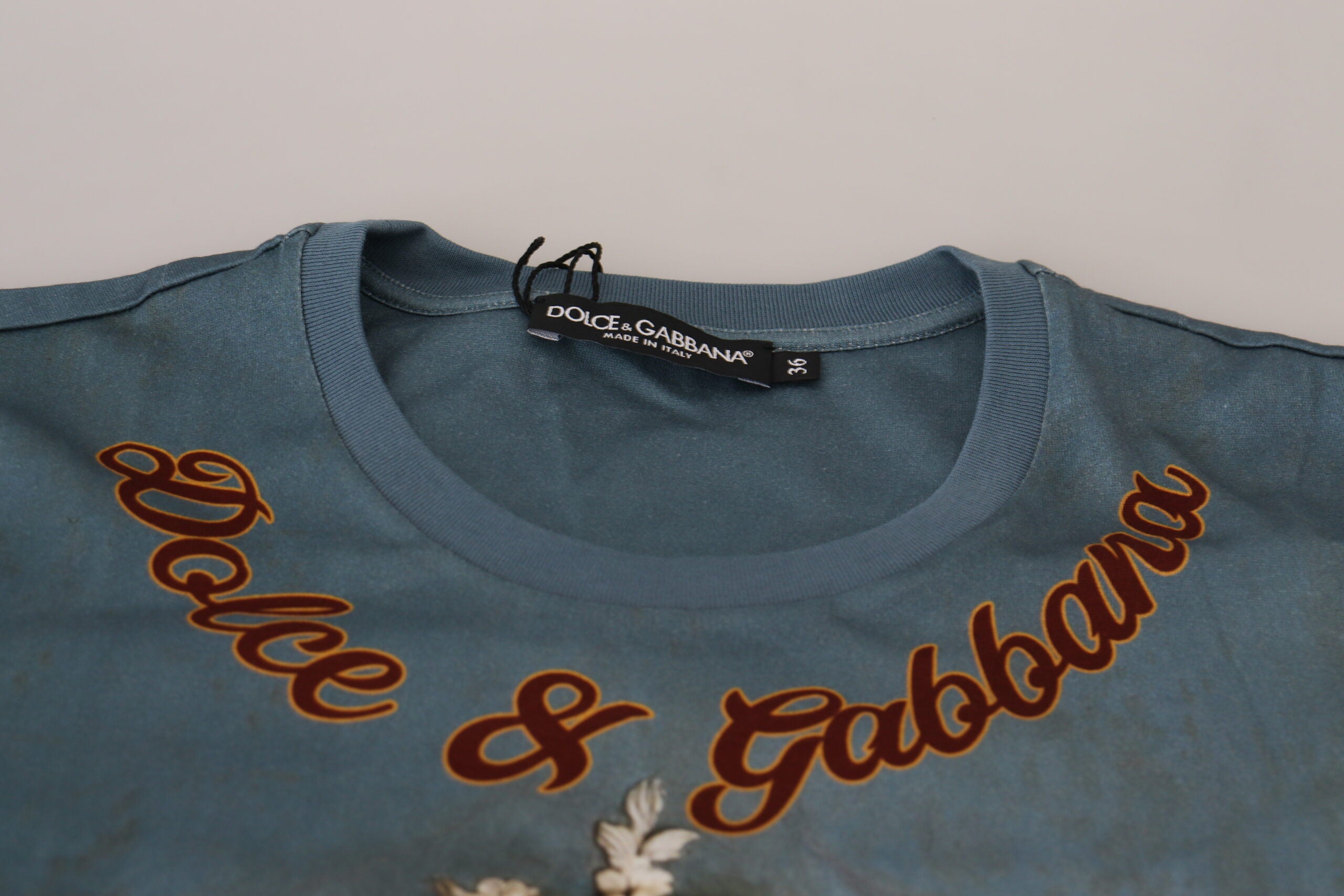 Dolce & Gabbana Multicolor DG Logo Angel Printed Shirt Top-5