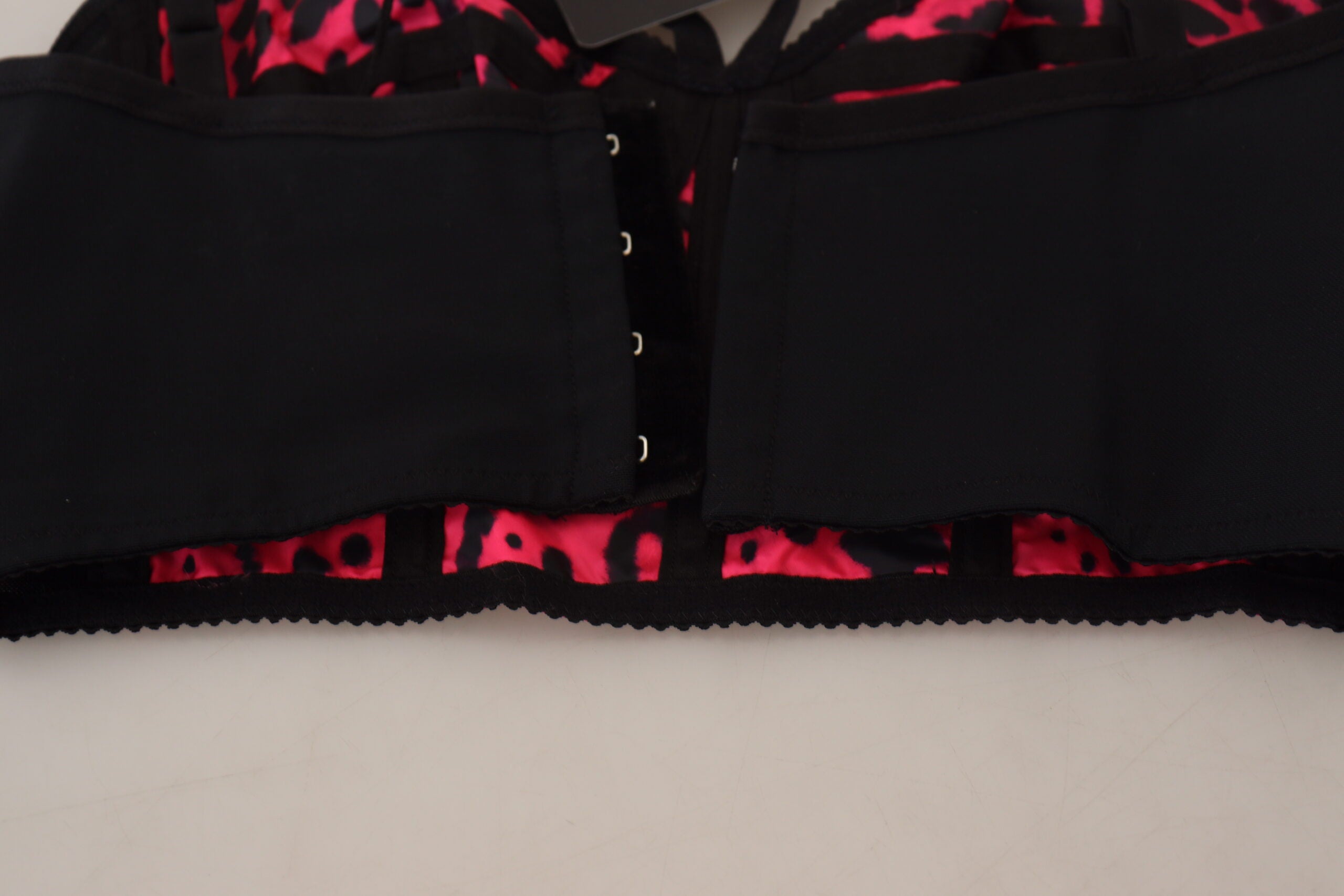 Dolce & Gabbana Pink Leopard Print Cropped Bustier Corset Top-6