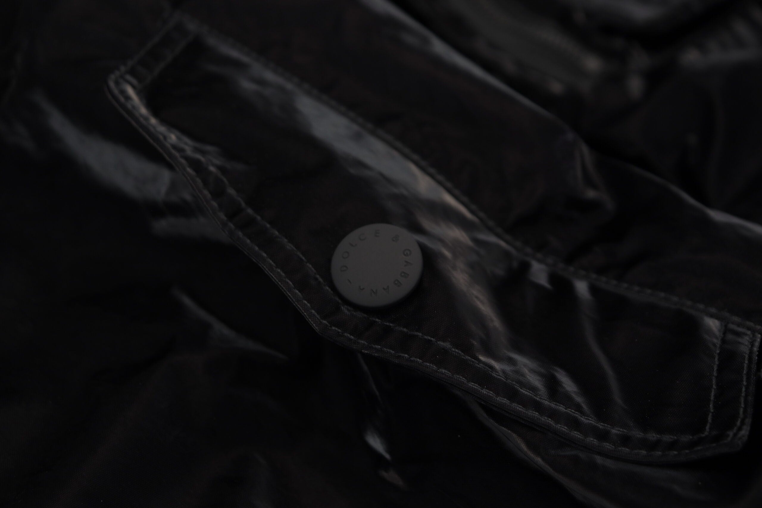 Dolce & Gabbana Black Nylon Bomber Jacket with Hood and Zipper-7