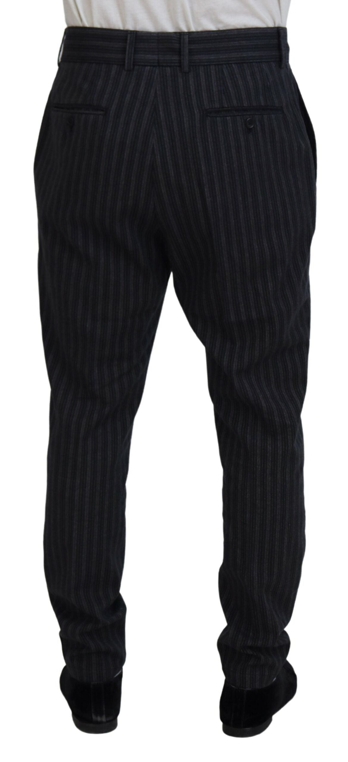 Dolce & Gabbana Dark Grey Striped Chino Dress and Trousers-3