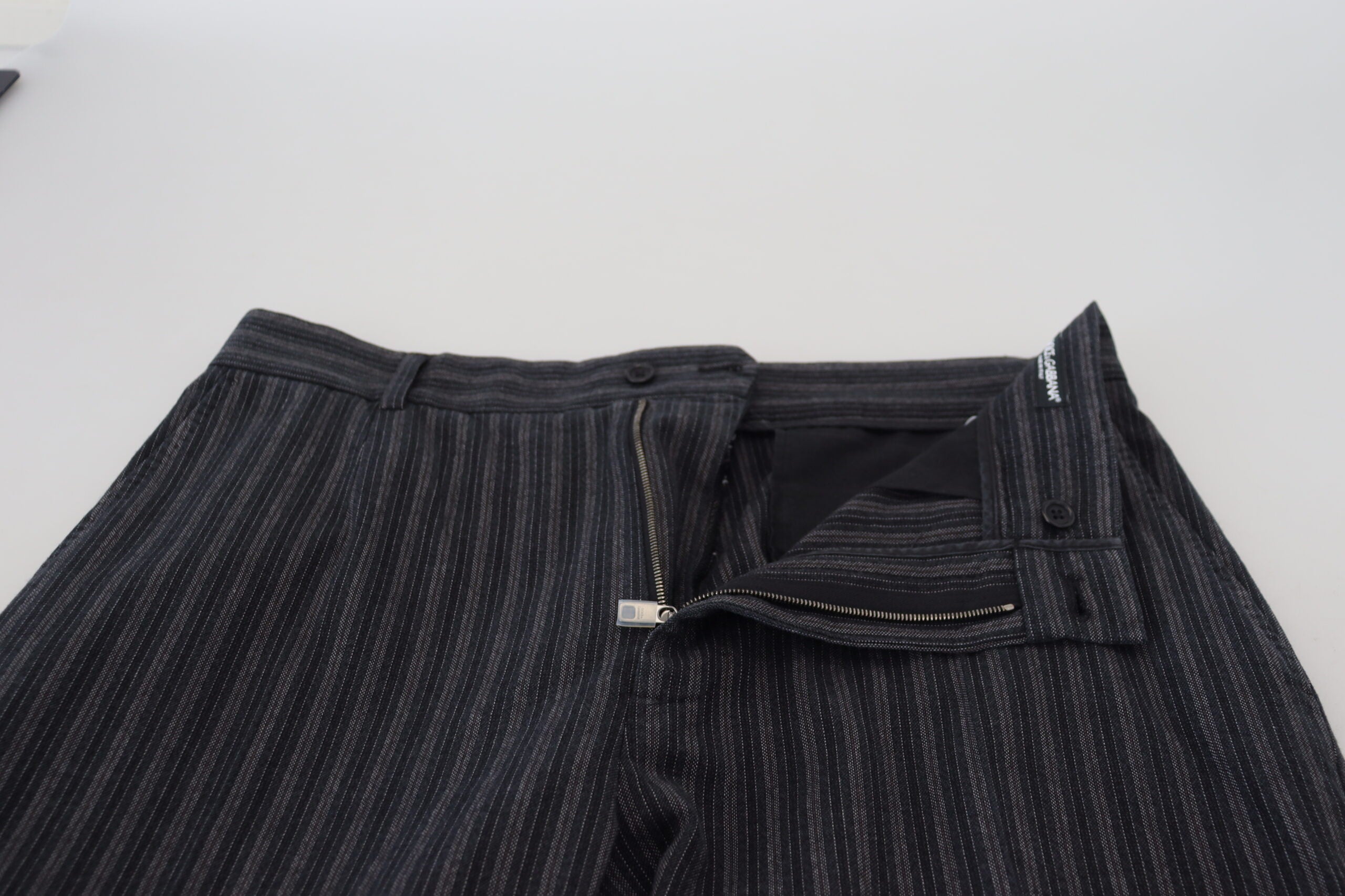 Dolce & Gabbana Dark Grey Striped Chino Dress and Trousers-5