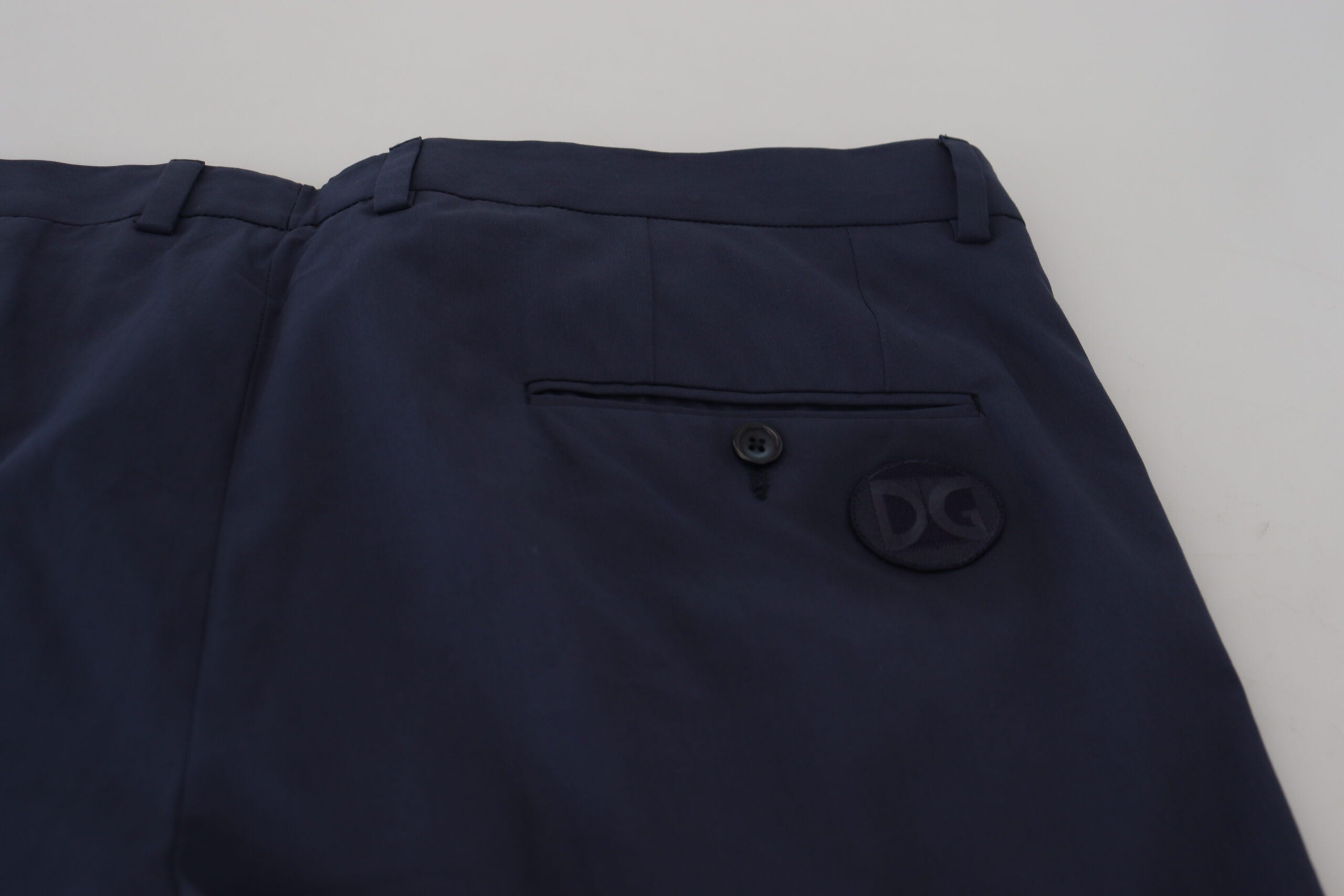 Pantalones chinos formales azul oscuro de algodón de Dolce & Gabbana-5