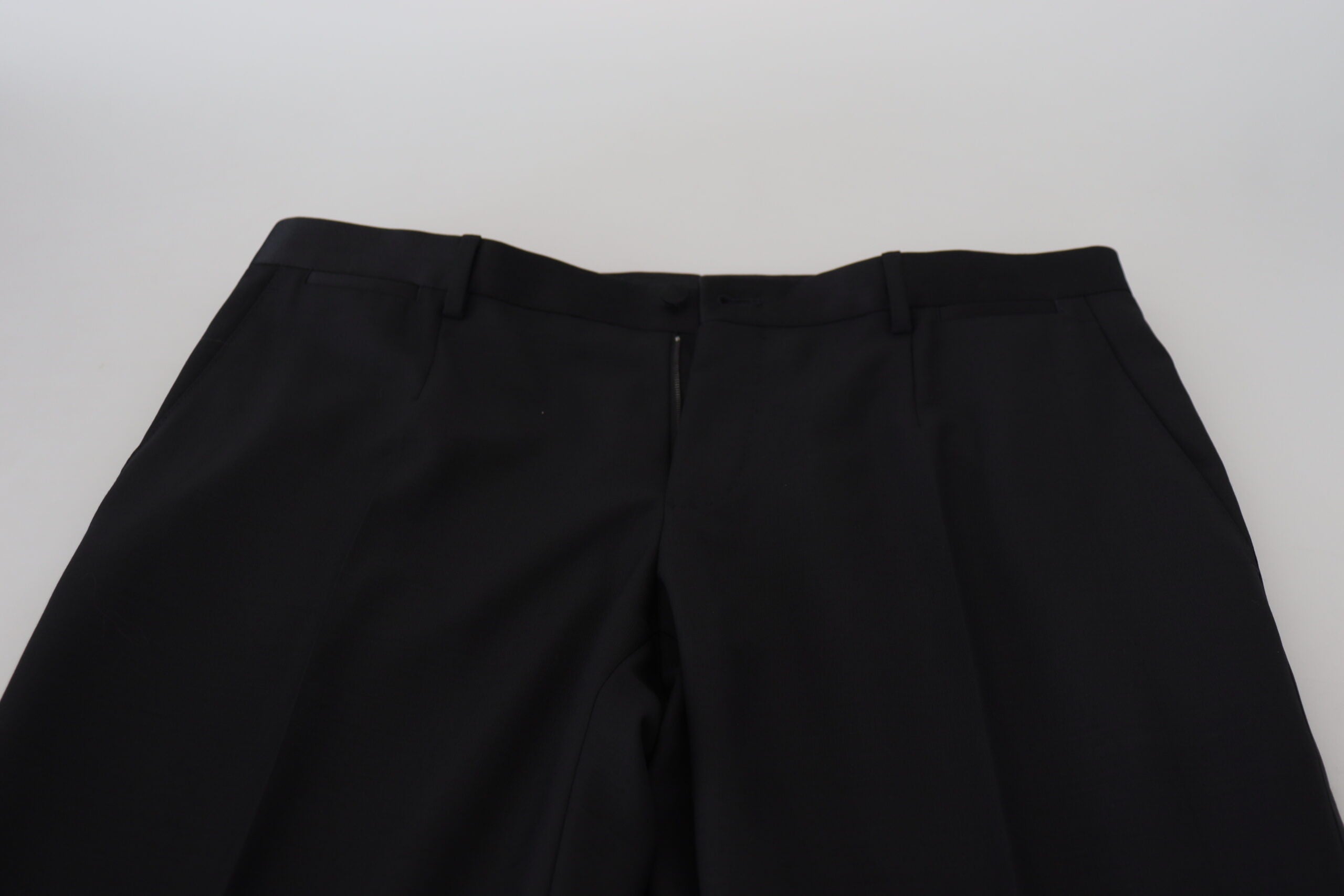 Dolce & Gabbana Black Wool Chino Dress Formal Trousers-5