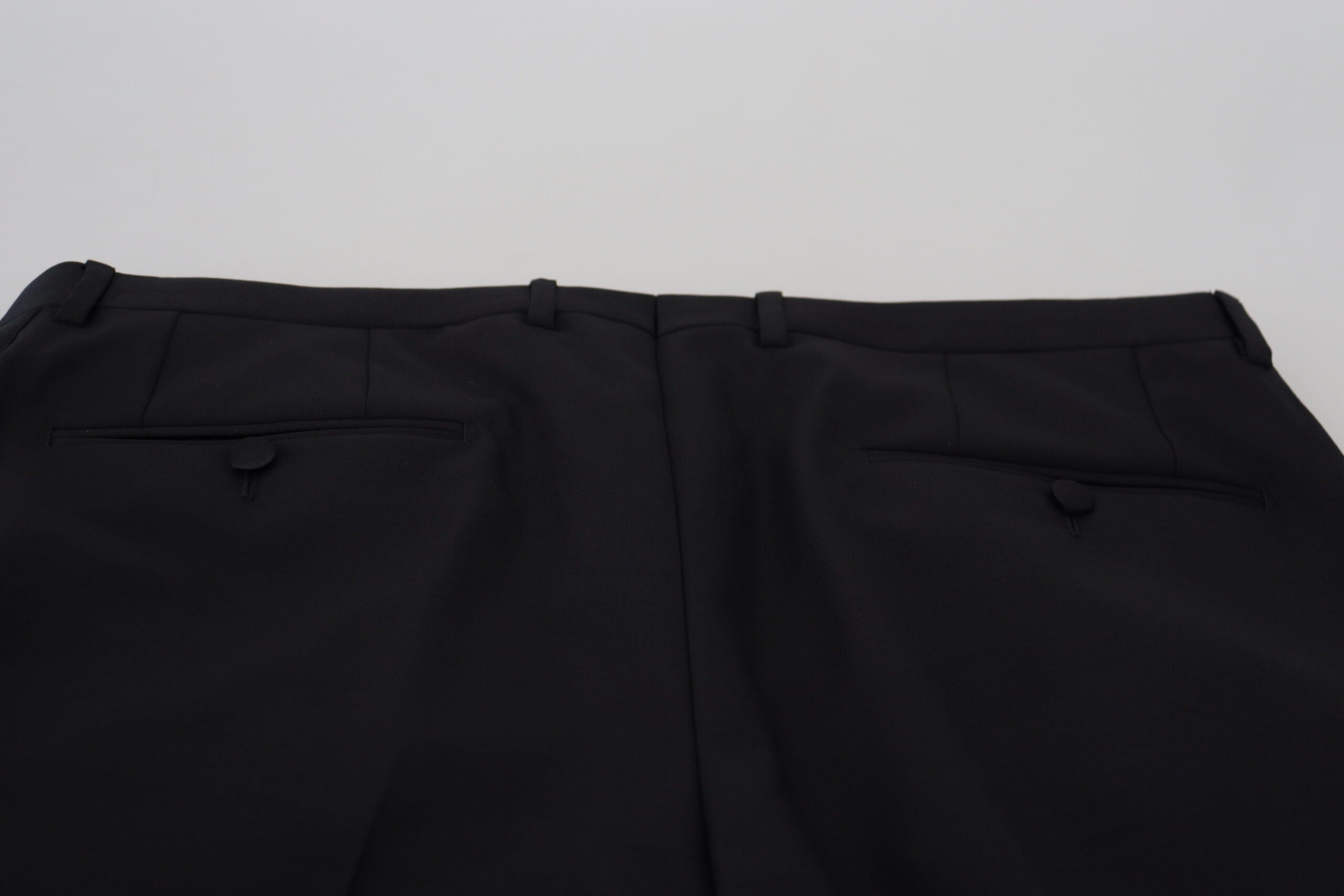 Dolce & Gabbana Black Wool Chino Dress Formal Trousers-6