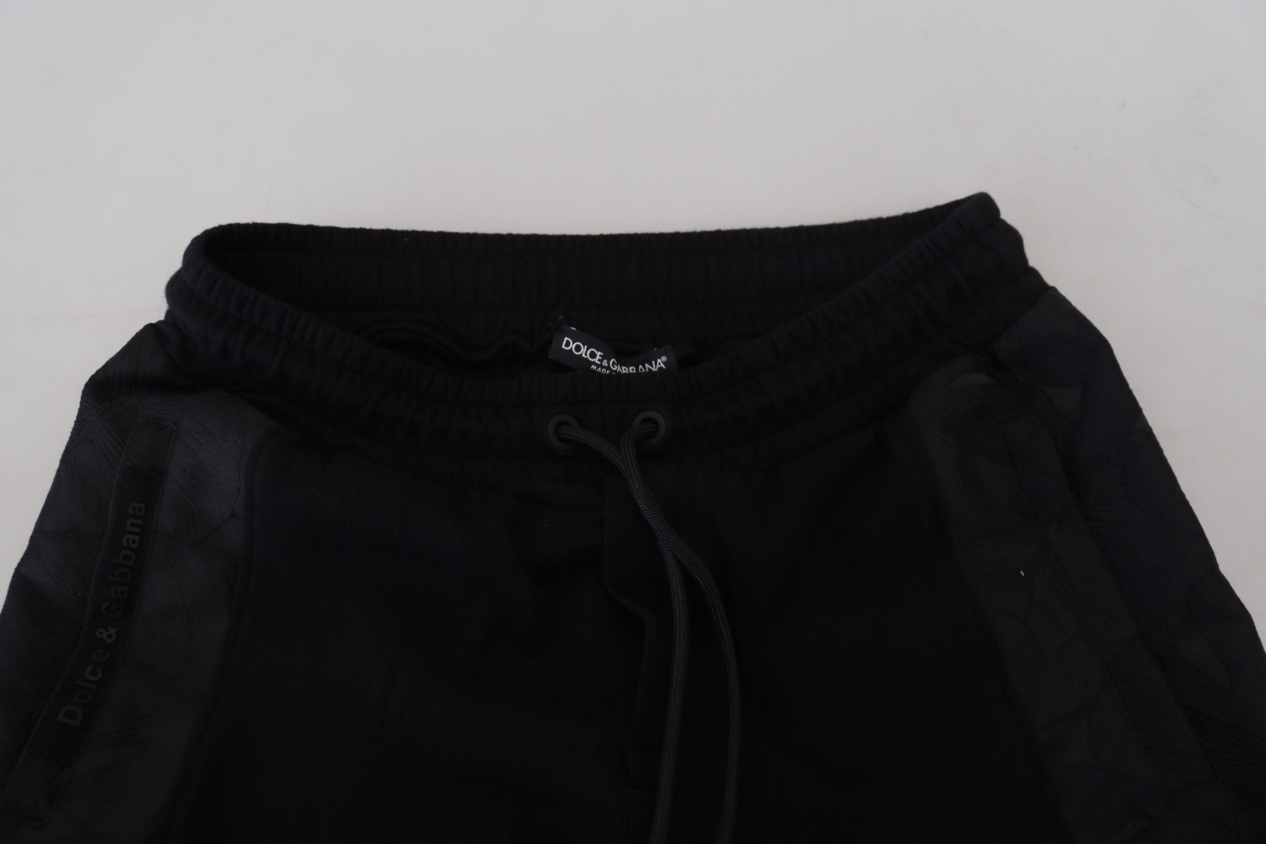 Dolce & Gabbana Black Polyester Skinny Joggers Men's Trousers-5