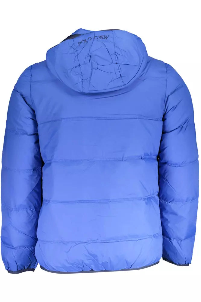 La Martina Blue Elite Jacket with Detachable Hood-2