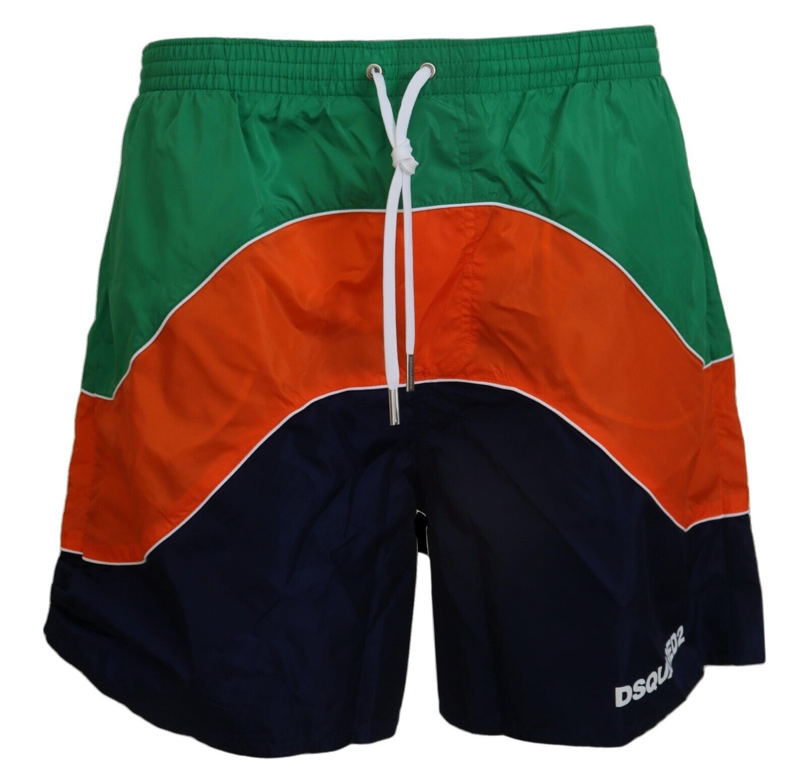 Dsquared² Multicolor Logo Print Herren Bademode Badehose kurz-1