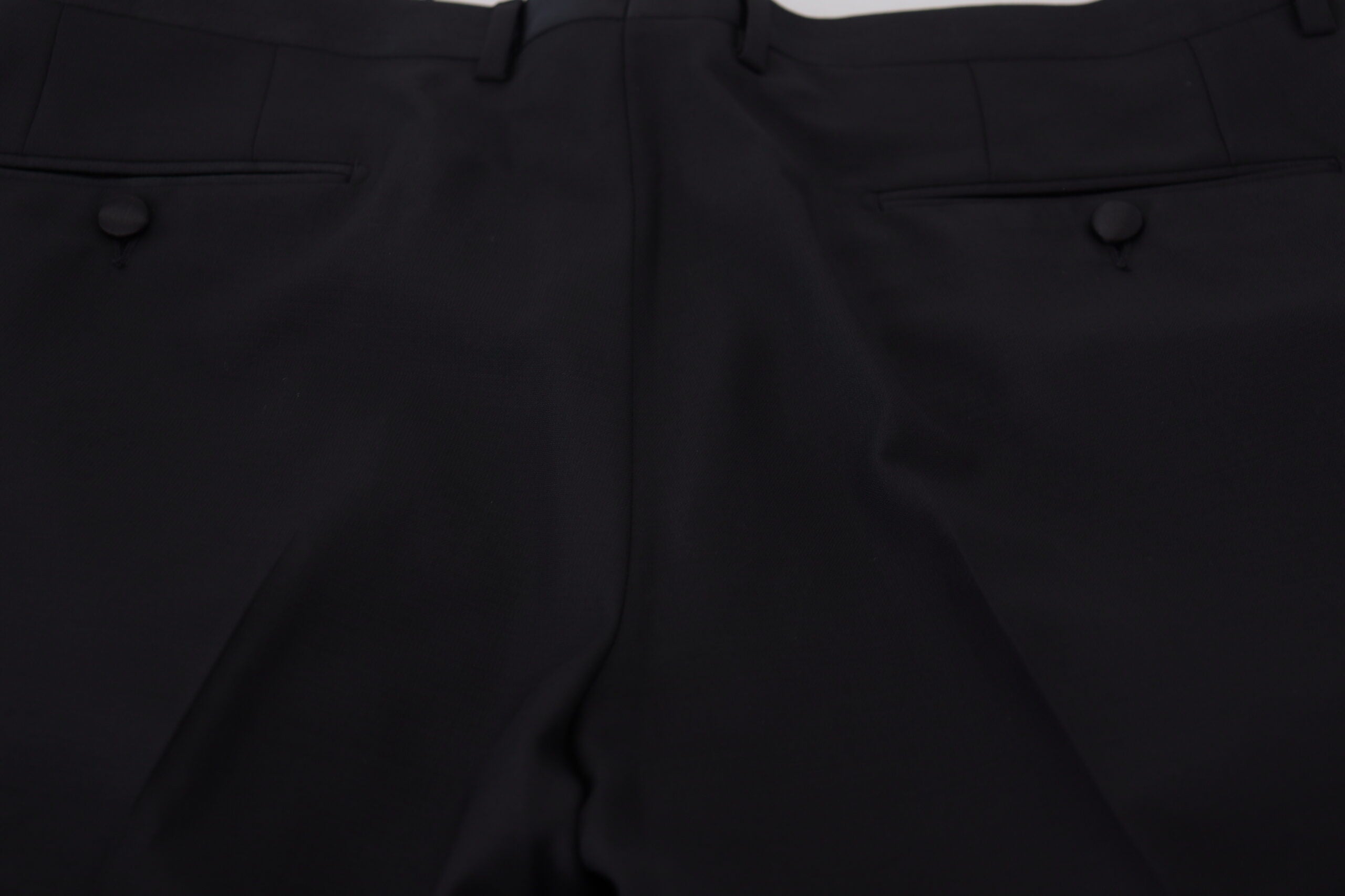 Dolce & Gabbana Black Dress Wool Silk Trousers Pants-4