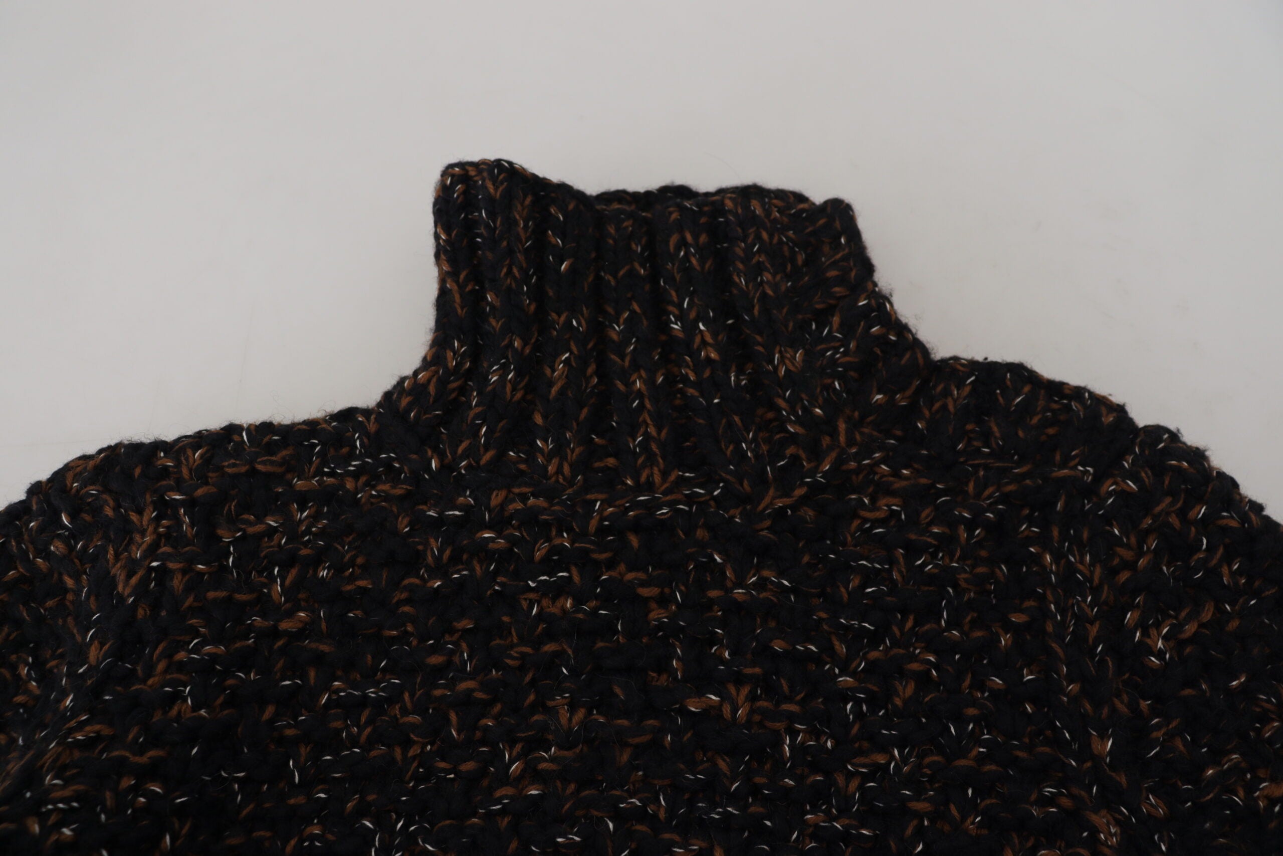Dolce & Gabbana Brauner Fatto A Mano Rollkragenpullover Pullover-6