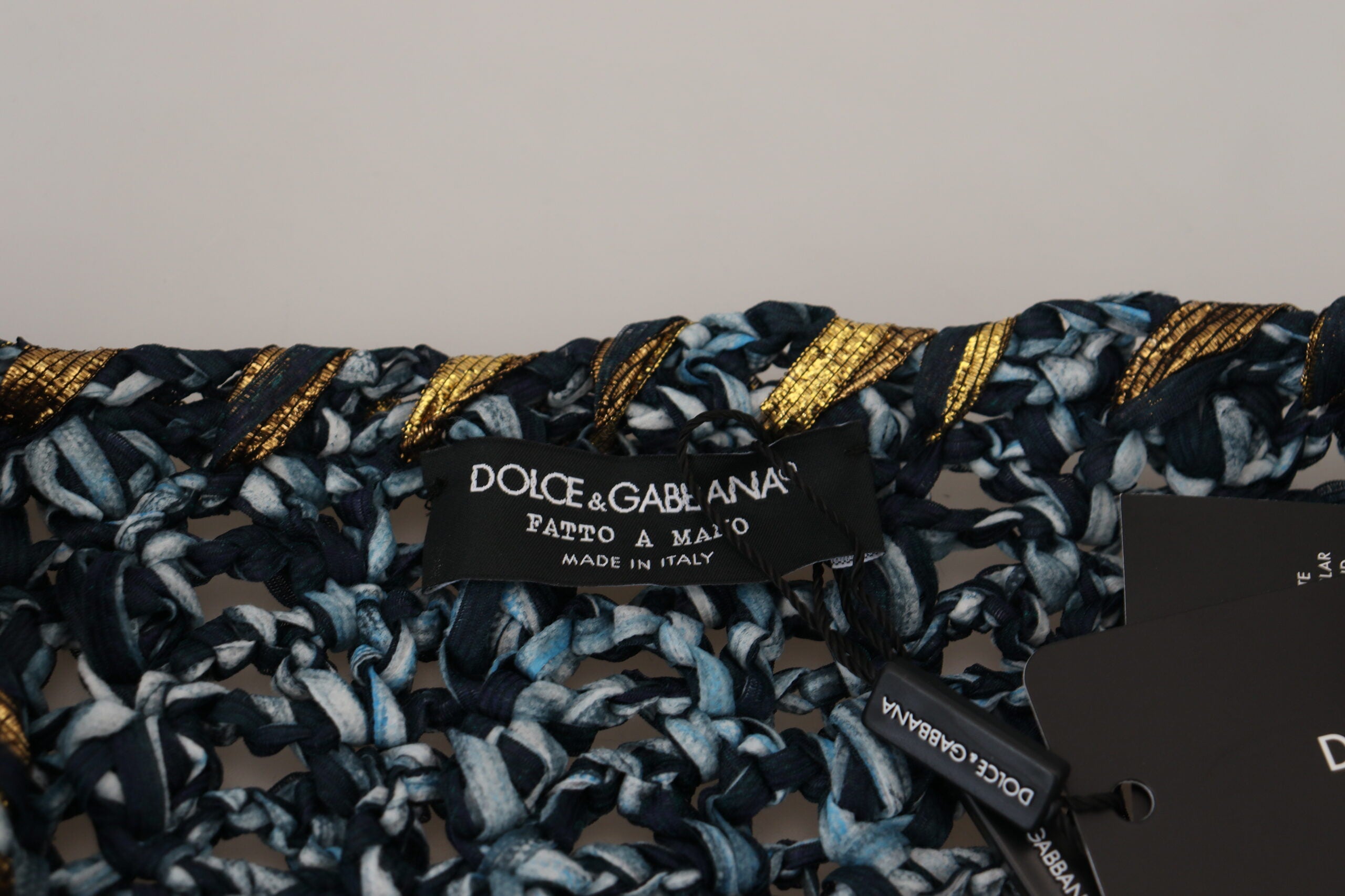 Dolce & Gabbana Blue Button Cardigan Fatto A Mano Sweater-6