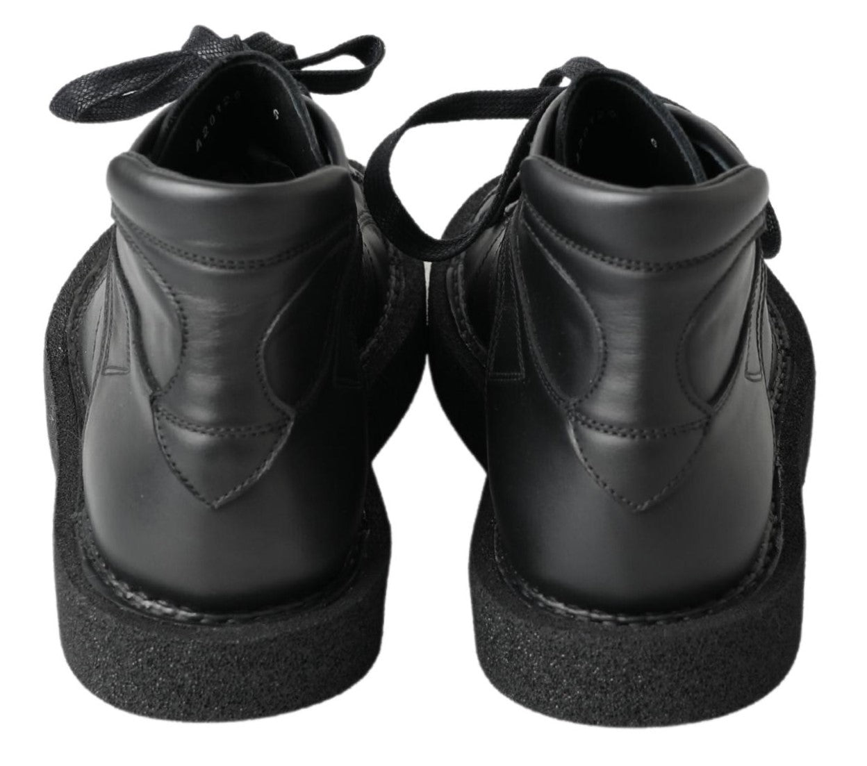 Dolce & Gabbana black leather loafers with stretch boots-7