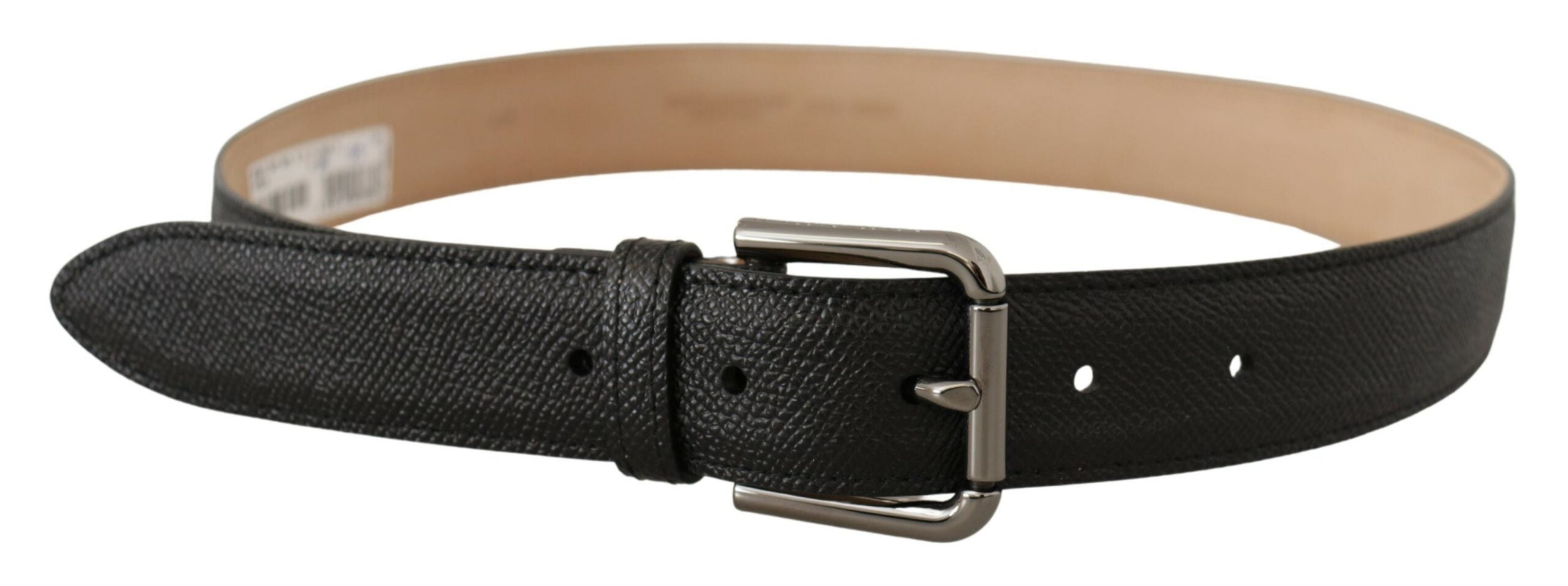 Dolce & Gabbana Black Calfskin Brown Backend Belt-3