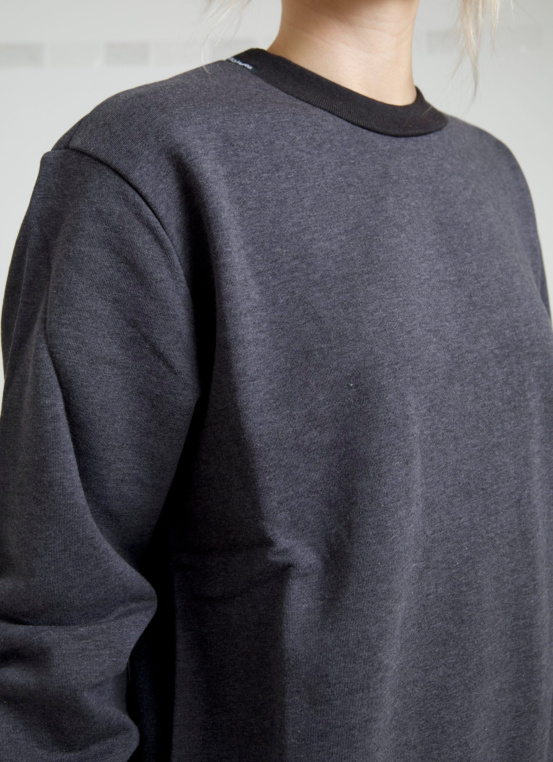 Dolce & Gabbana dark grey cotton crew neck sweater-1