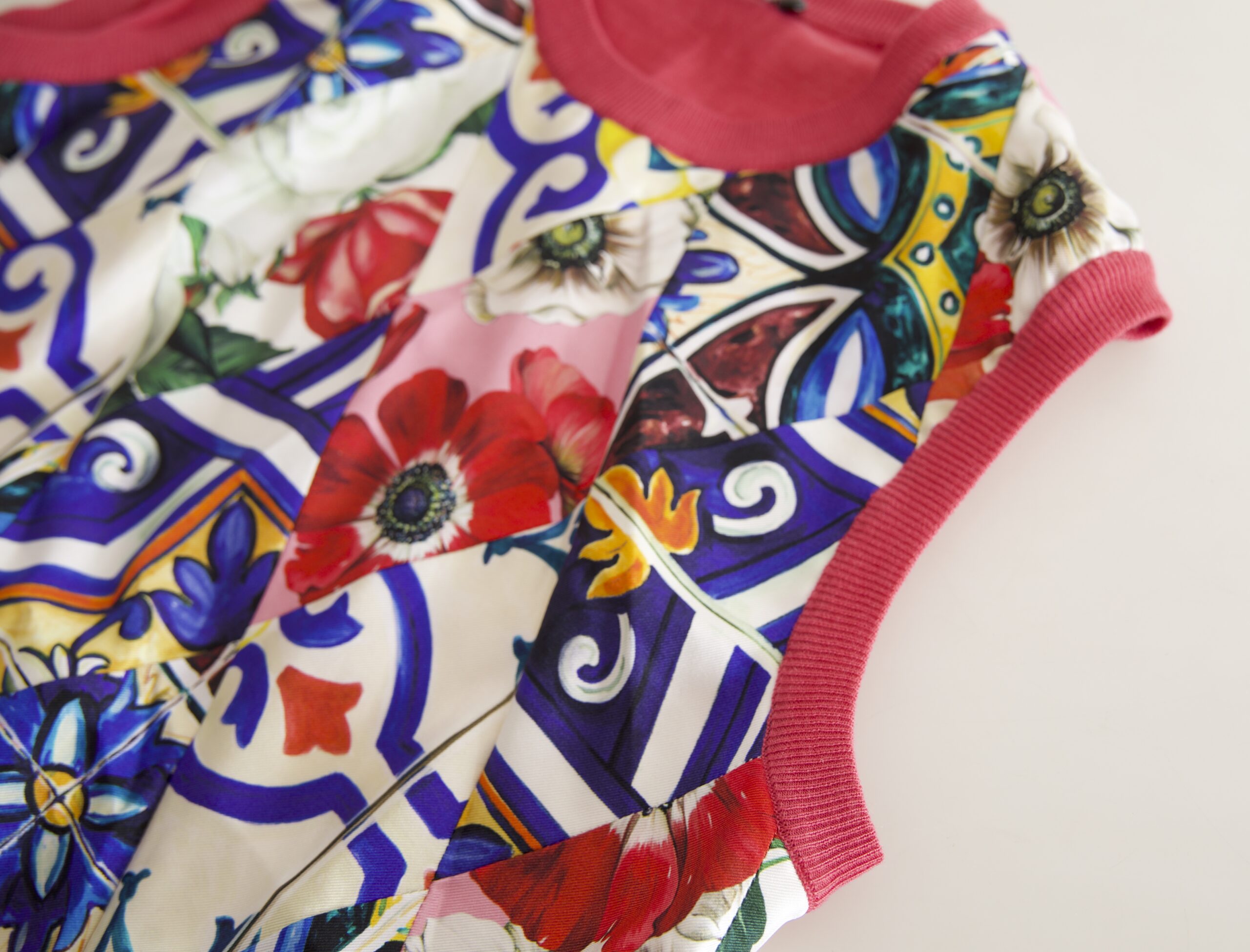 Dolce & Gabbana Multicolor Majolika Floral Rundhalsausschnitt Tank Top-2
