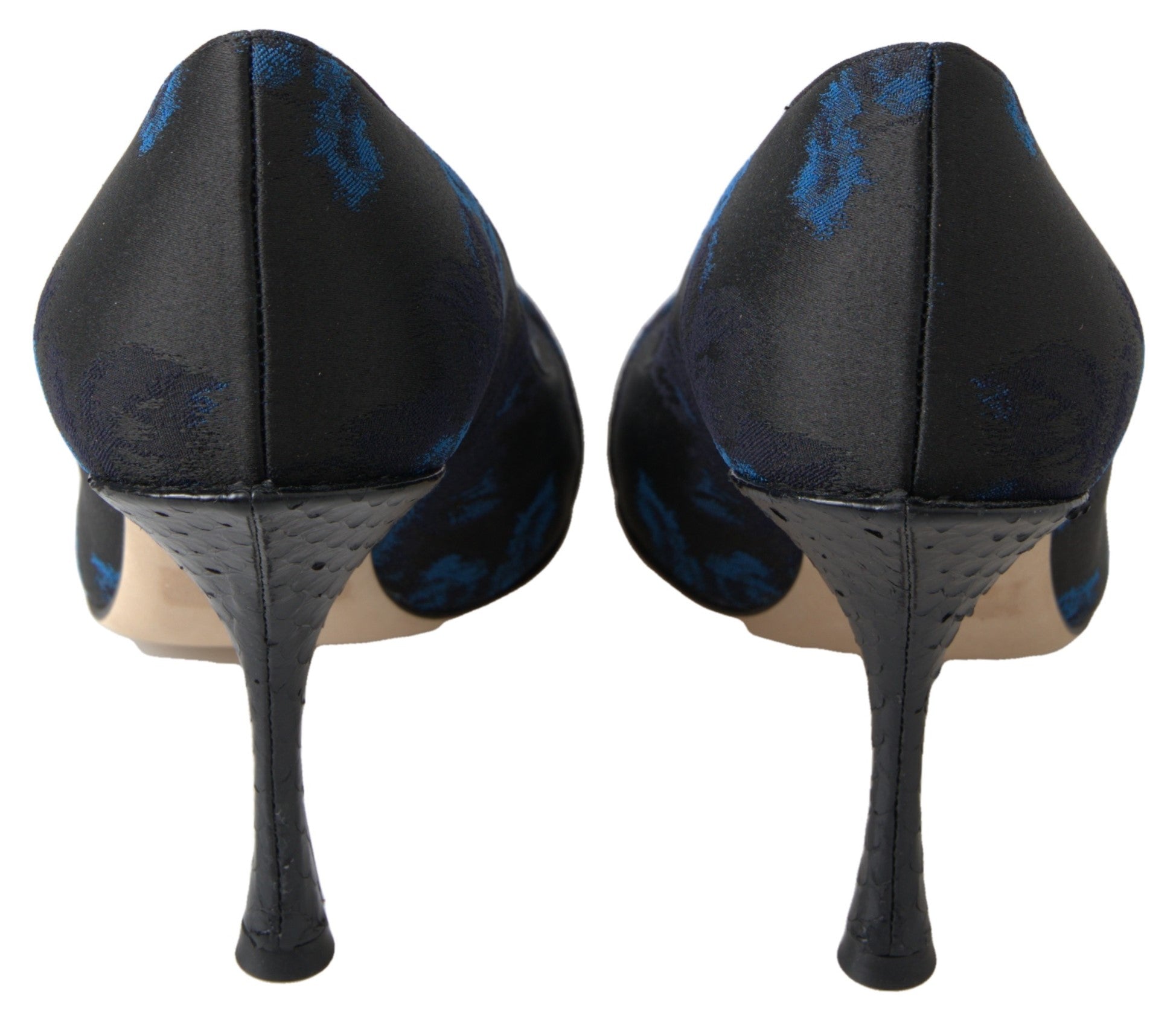Dolce & Gabbana Blaue Floral Ayers Kristall Pumps Schuhe-2