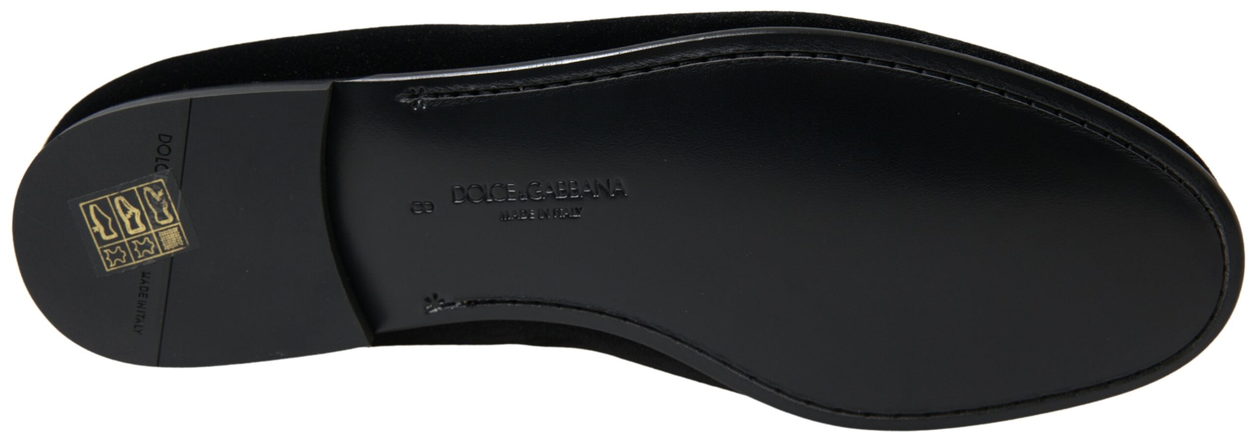 Dolce & Gabbana Schwarzer Samt Loafers Formelle Schuhe-4