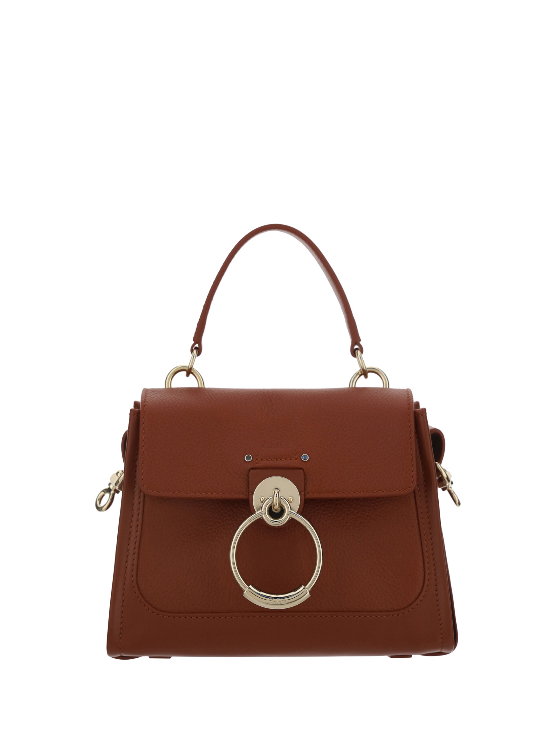 Chloé Elegant shoulder bag in brown calfskin with sepia tones