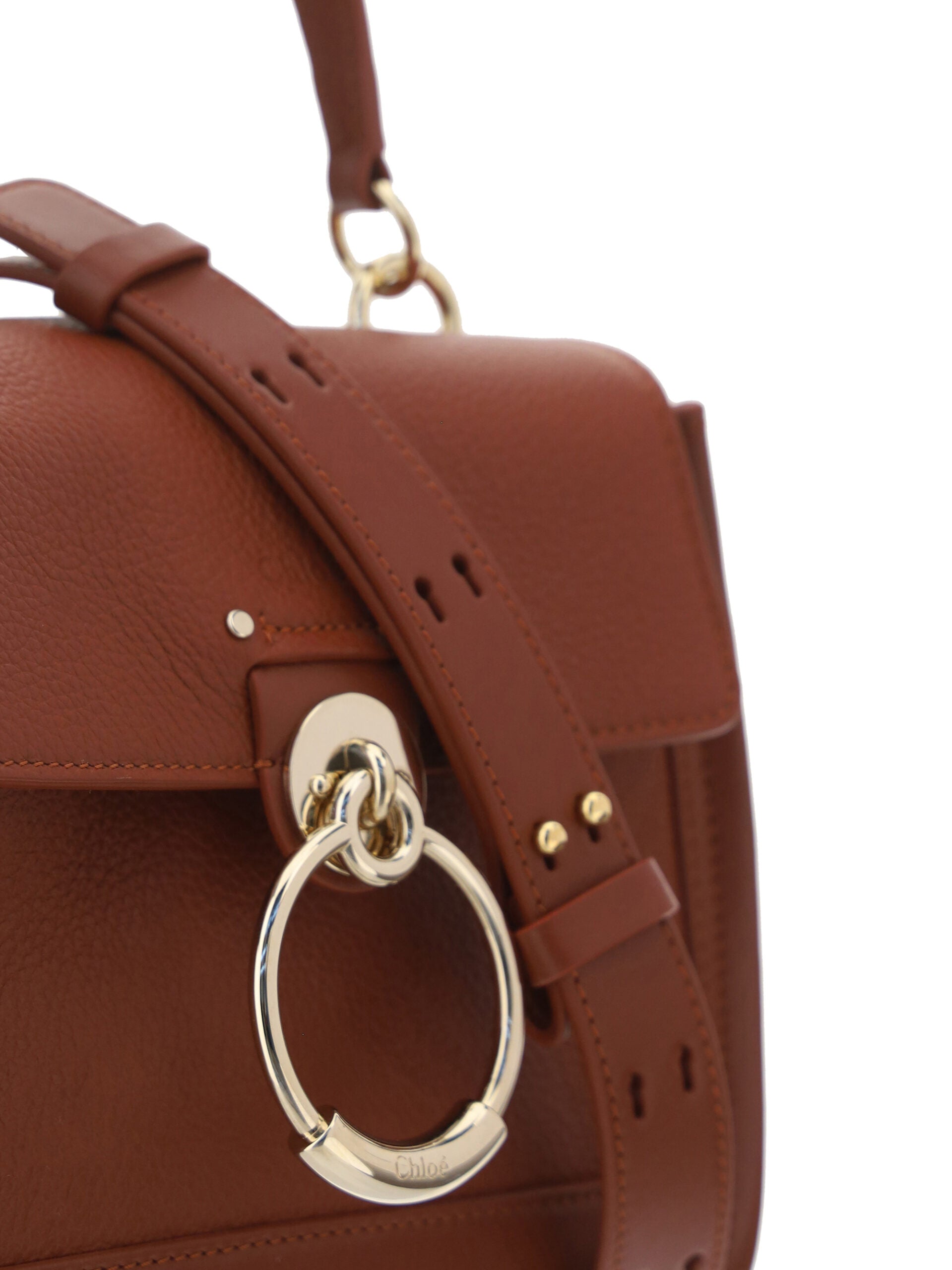 Chloé Elegant shoulder bag in brown calfskin with sepia tones-4