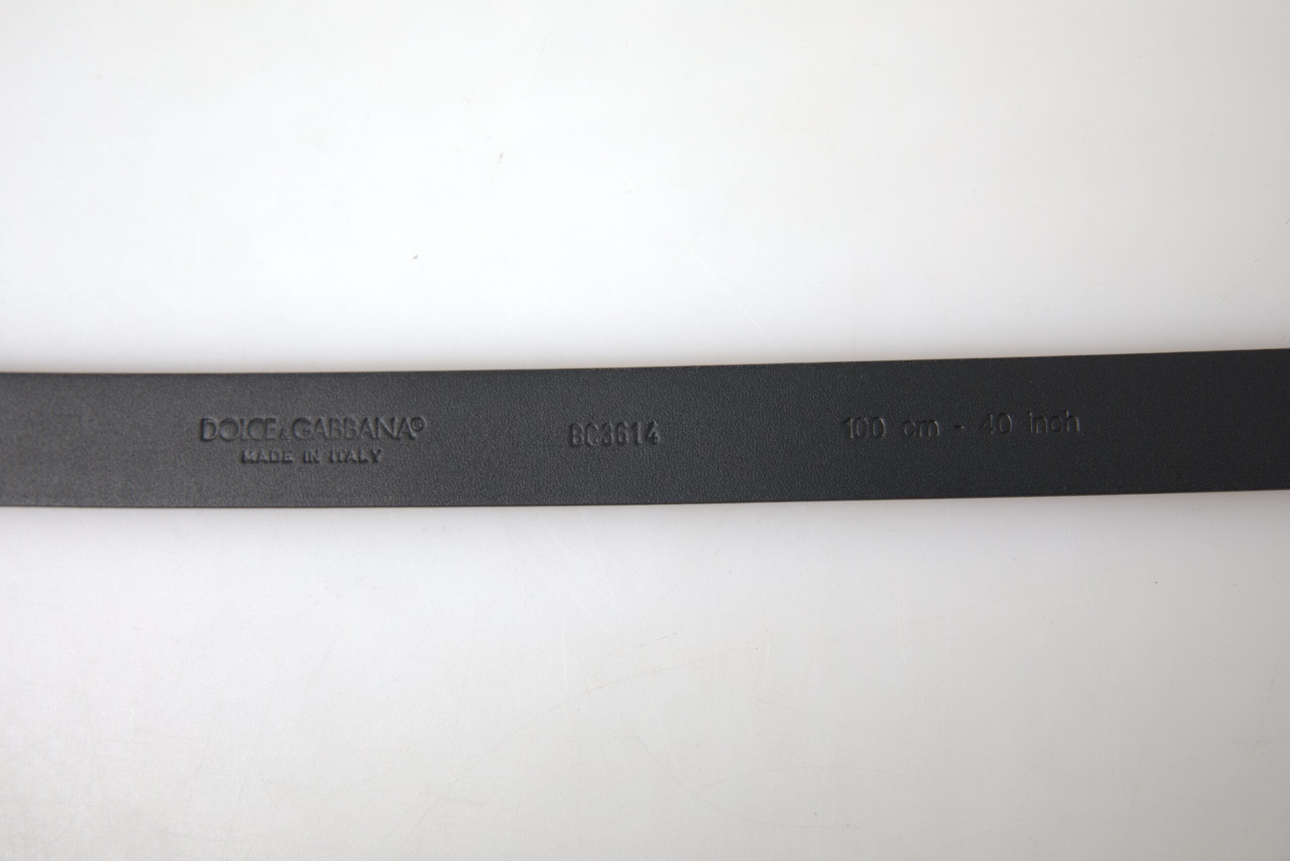 Dolce & Gabbana Bordeaux-colored leather belt with silver metal buckle-4