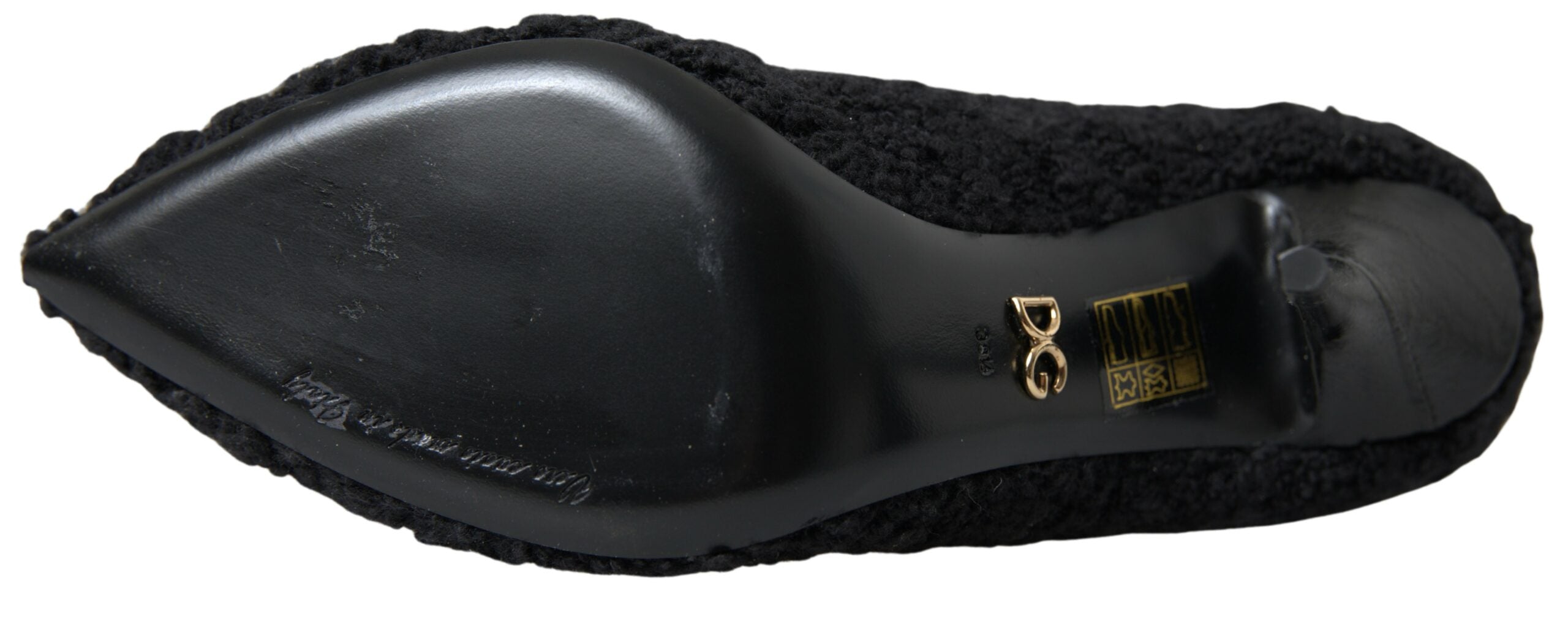 Dolce & Gabbana Black Stiletto Heels Mid-Calf Boots-4