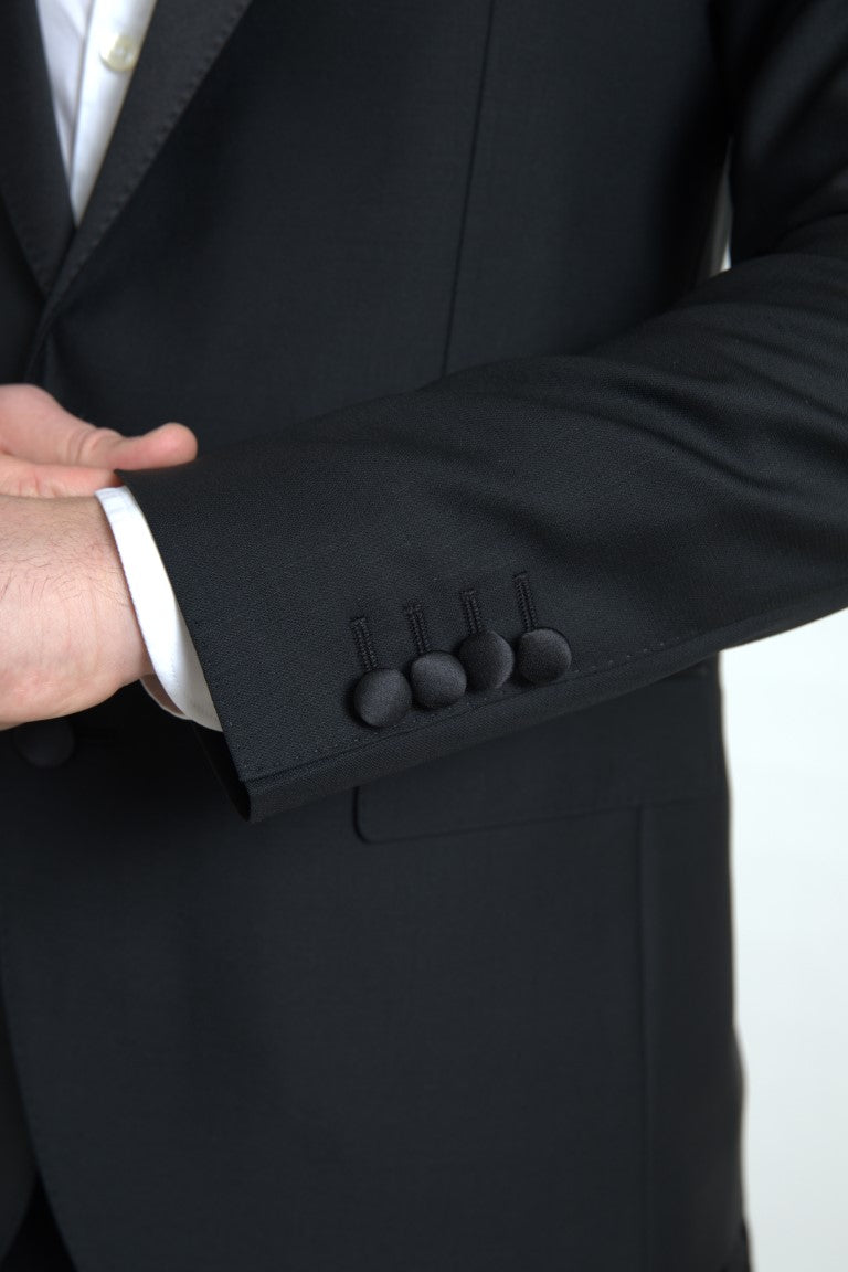 Dolce & Gabbana Black single-breasted MARTINI wool blazer-3