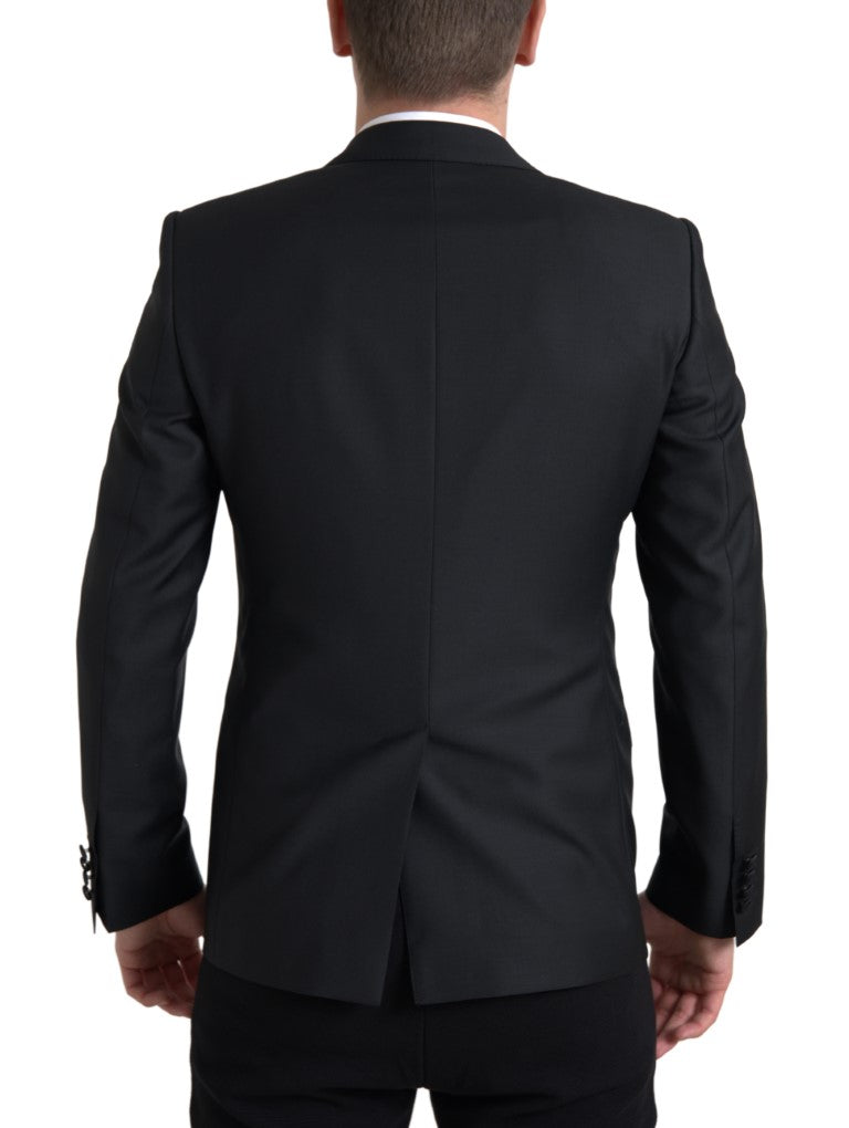Dolce & Gabbana Black single-breasted MARTINI wool blazer-6
