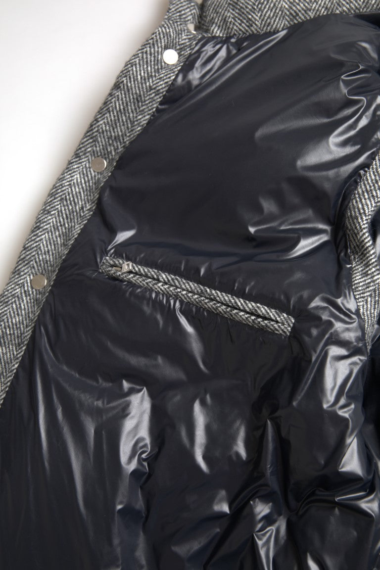 Dolce & Gabbana Elegante Chevron-Strickwestenjacke aus Wollgemisch-1