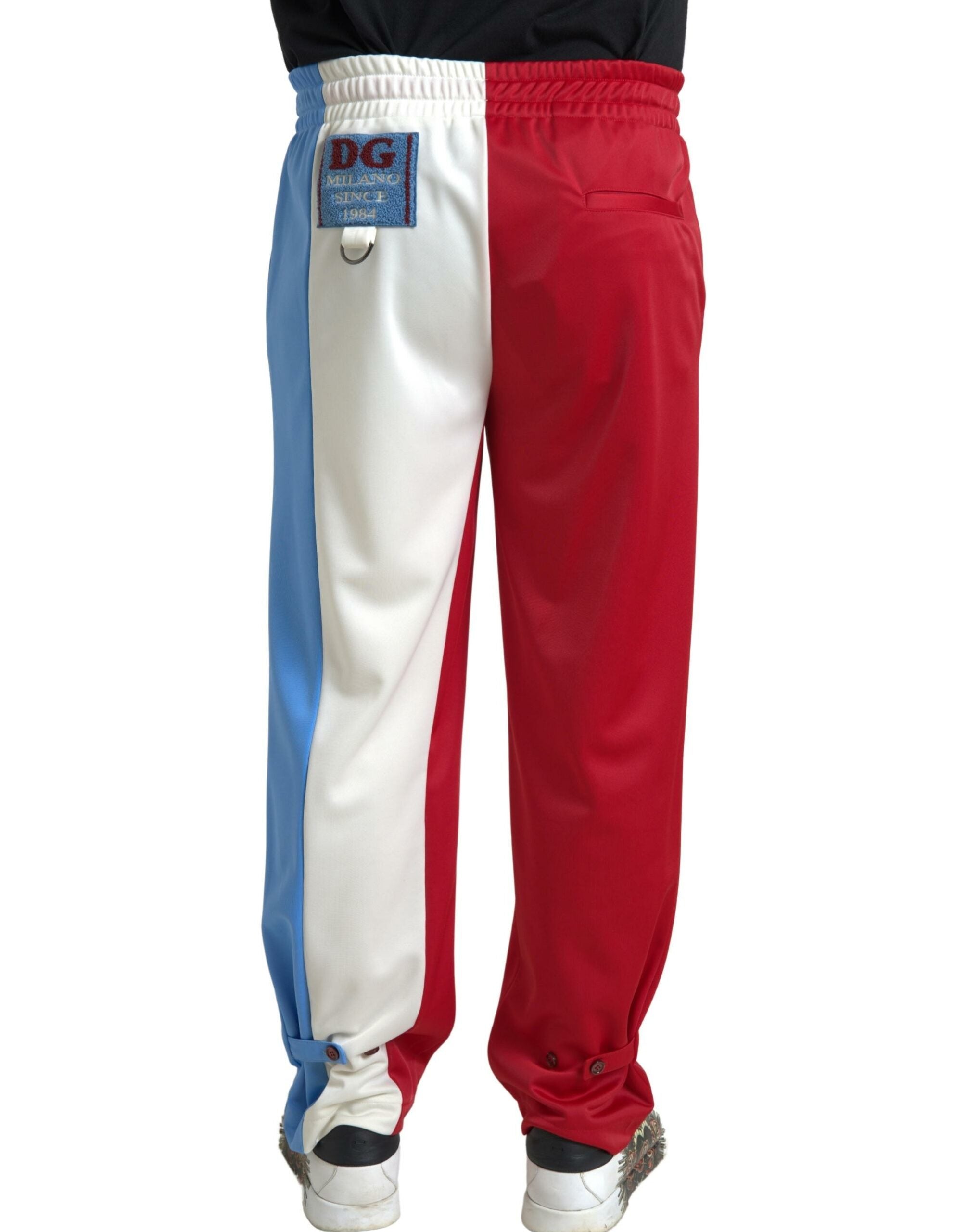 Dolce & Gabbana Multicolor Polyester Herren Sweatpants Hosen-2