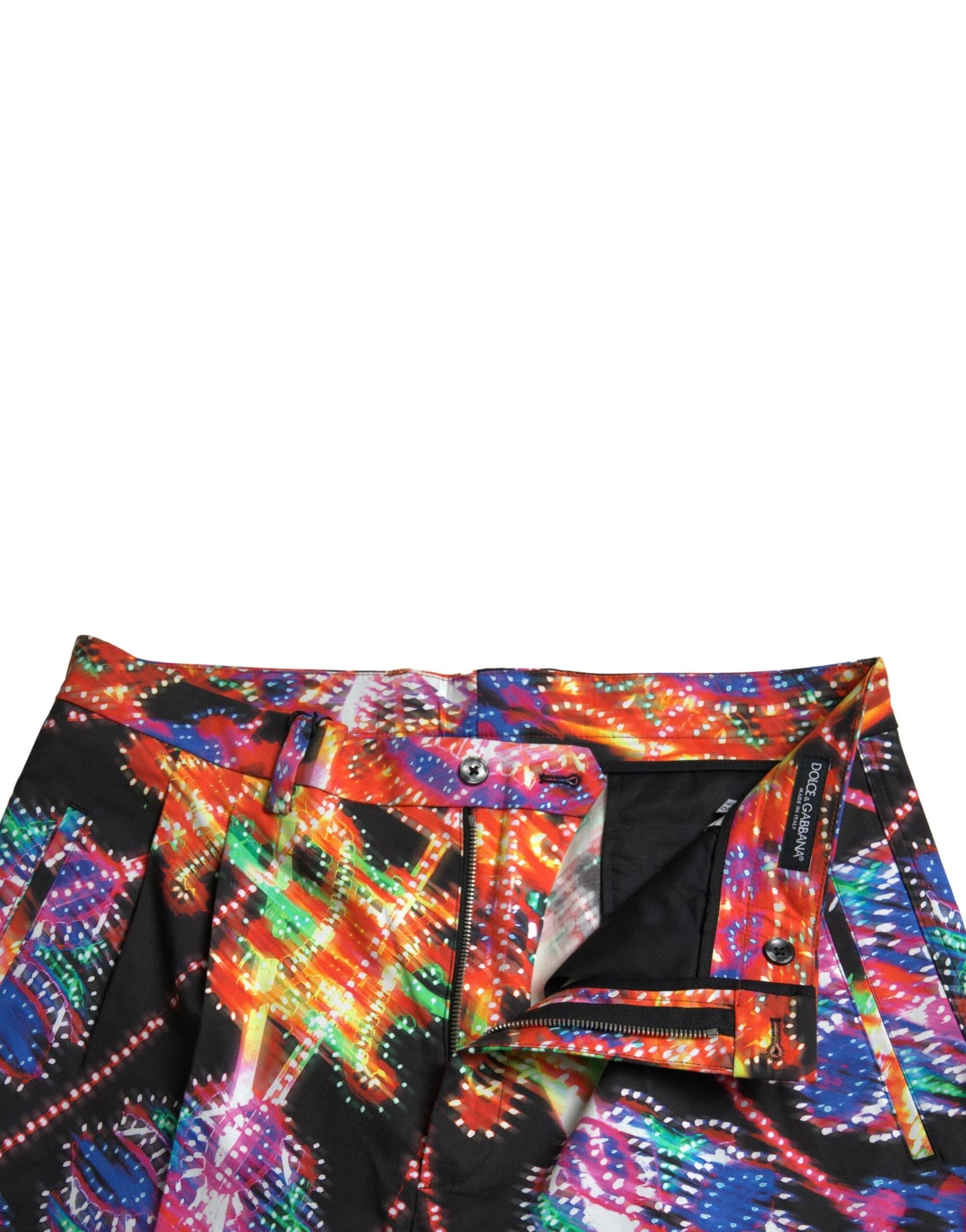 Bermudas de algodón para hombre con estampado multicolor de Dolce & Gabbana-4
