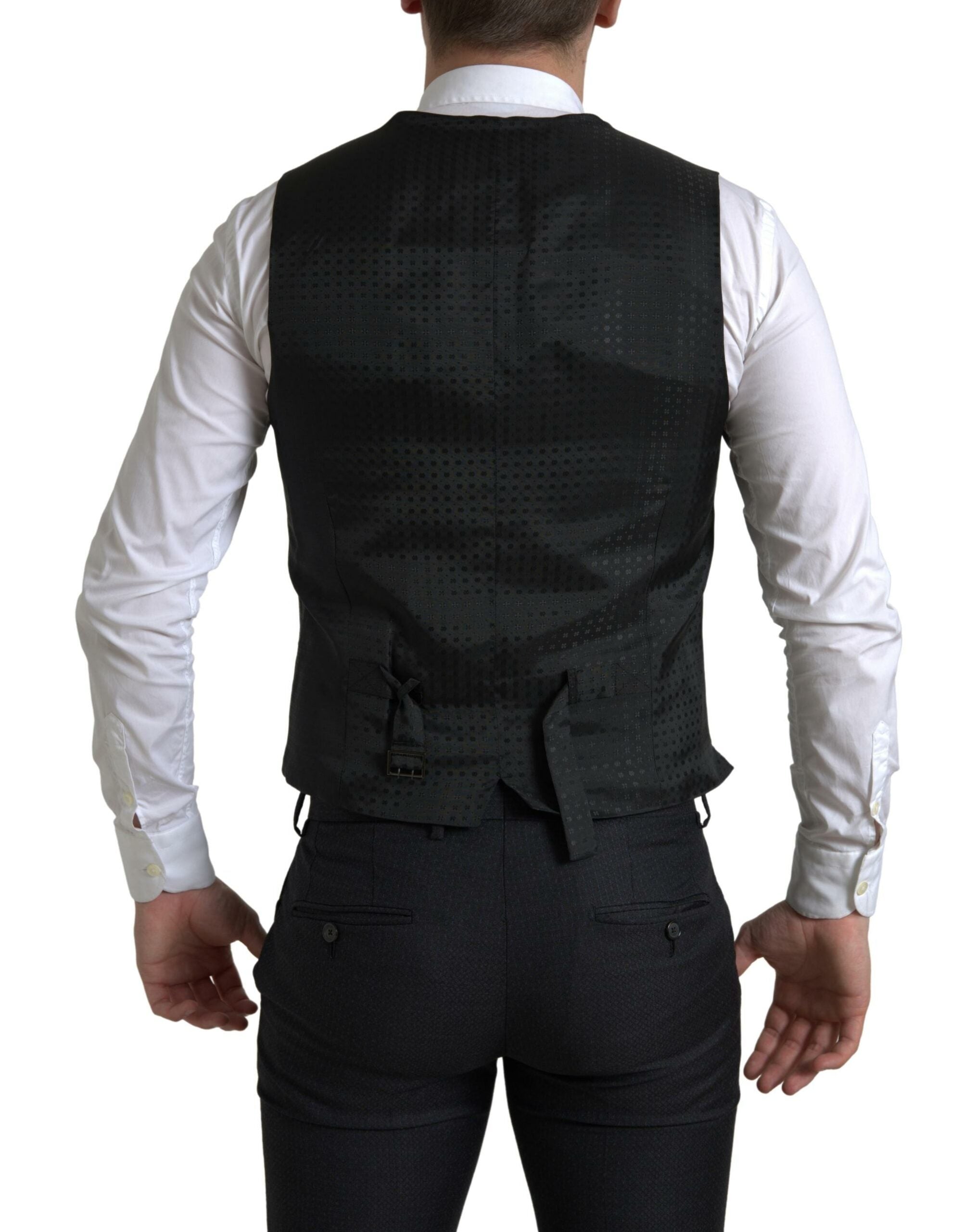 Dolce & Gabbana Black 3-piece single-breasted MARTINI suit-6
