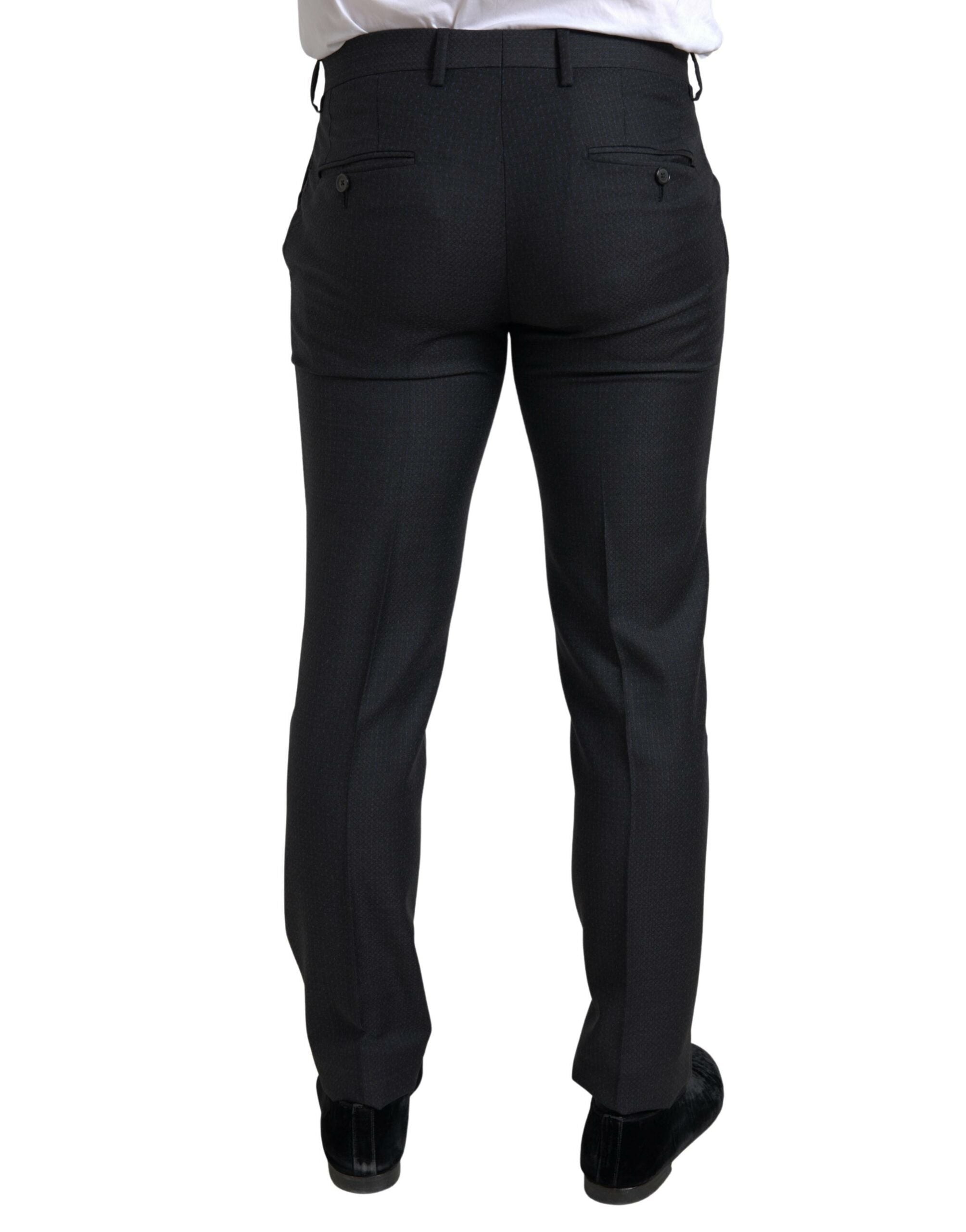 Dolce & Gabbana Black 3-piece single-breasted MARTINI suit-8