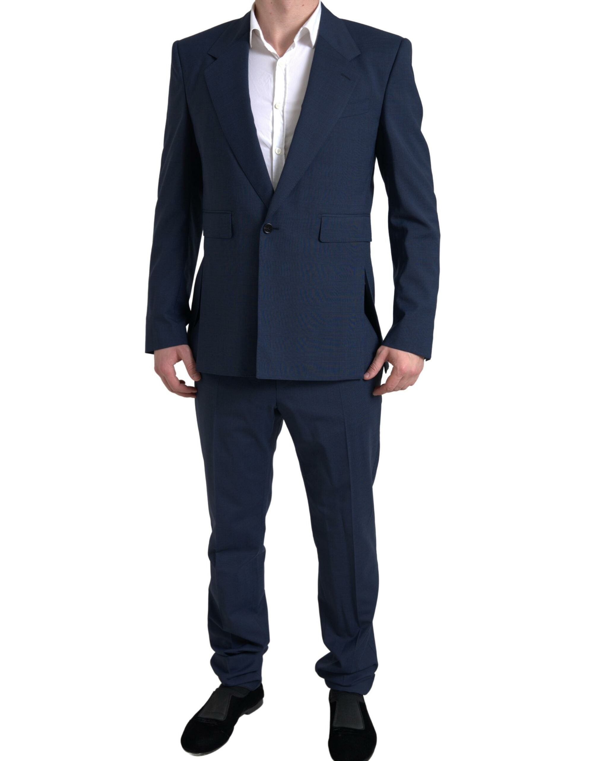 Dolce & Gabbana Blauer 2-teiliger einreihiger SICILIA-Anzug-1