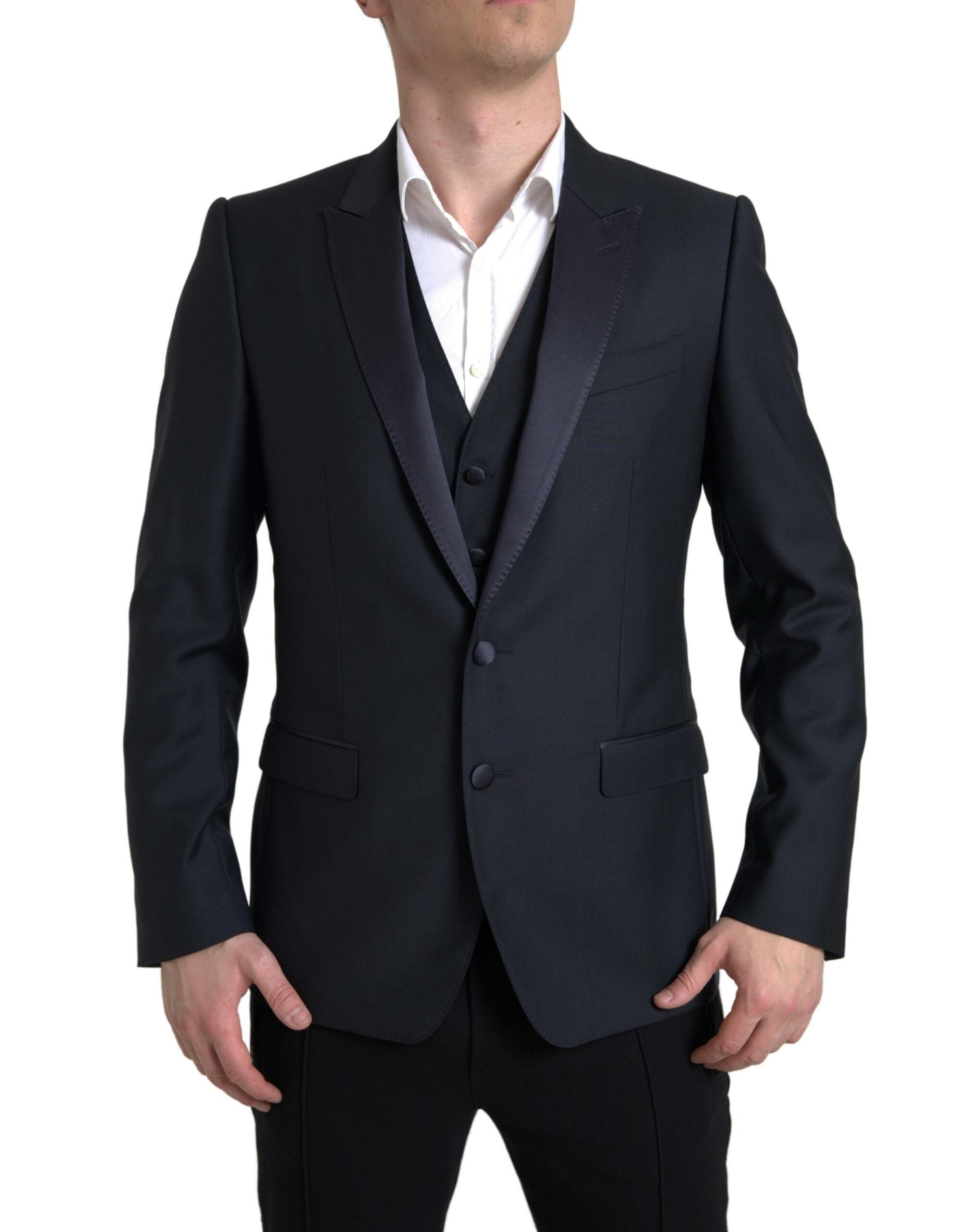 Dolce & Gabbana Blue 2-piece single-breasted MARTINI suit-1