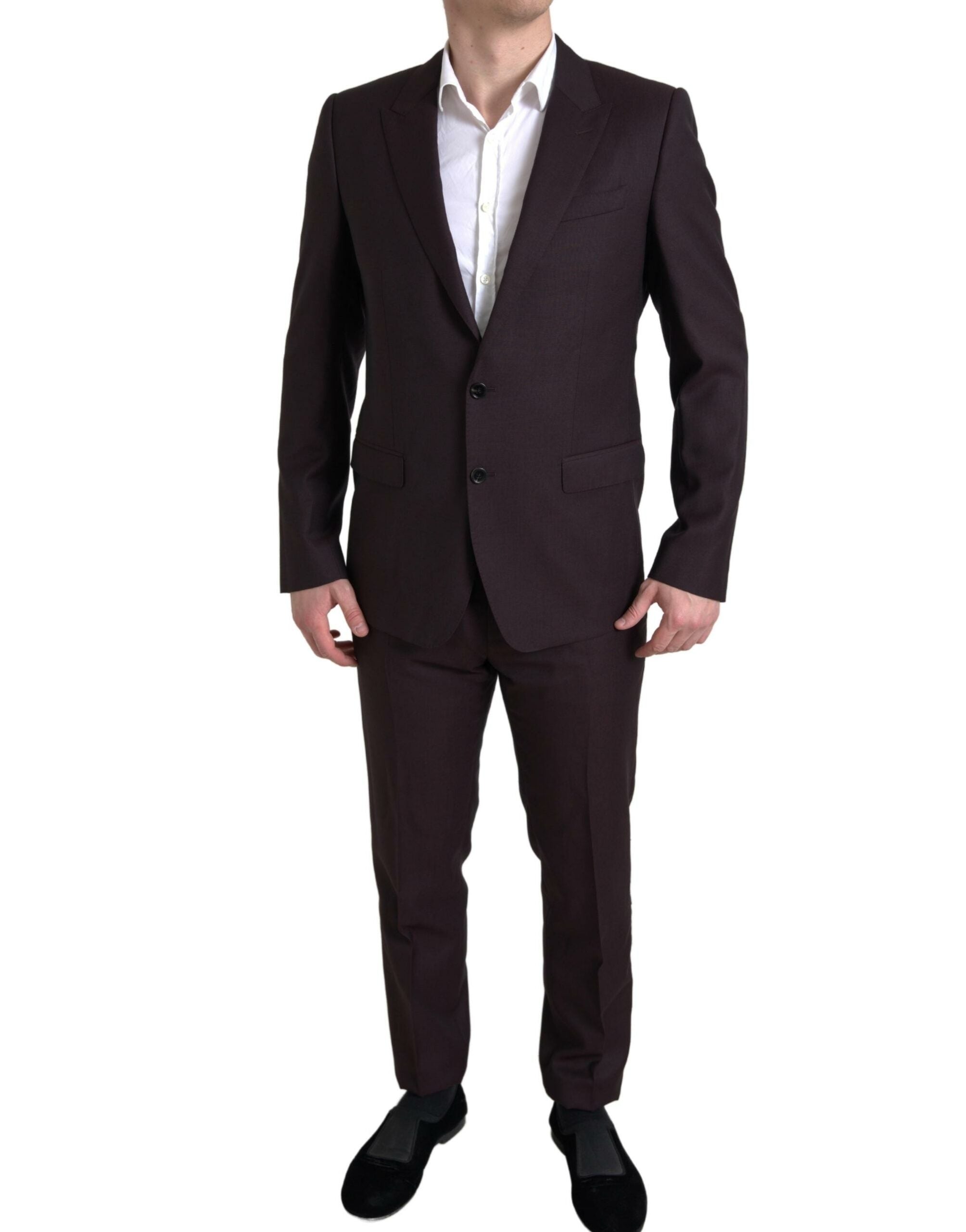 Dolce & Gabbana Chestnut Brown 2-Piece Single-Breasted MARTINI Suit-1