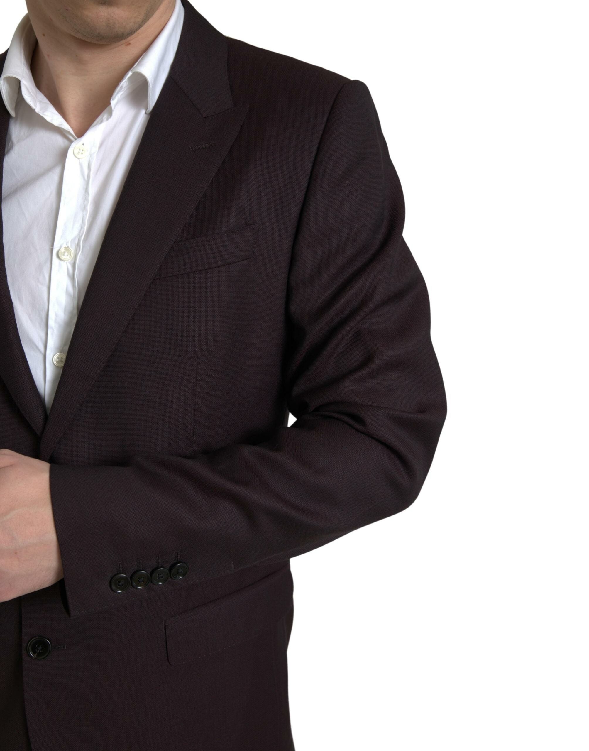 Dolce & Gabbana Chestnut Brown 2-Piece Single-Breasted MARTINI Suit-2
