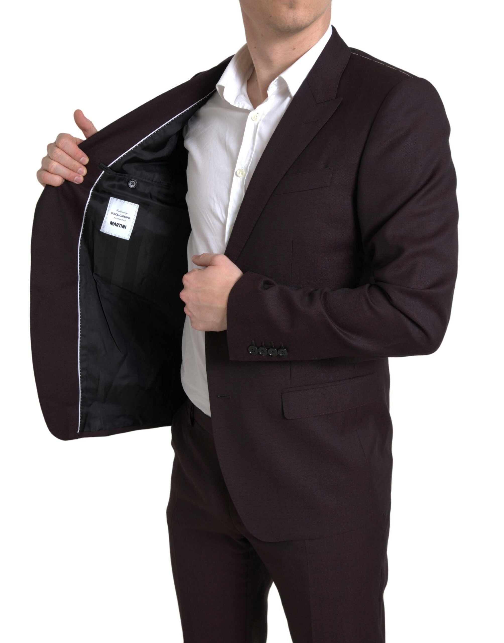 Dolce & Gabbana Chestnut Brown 2-Piece Single-Breasted MARTINI Suit-4