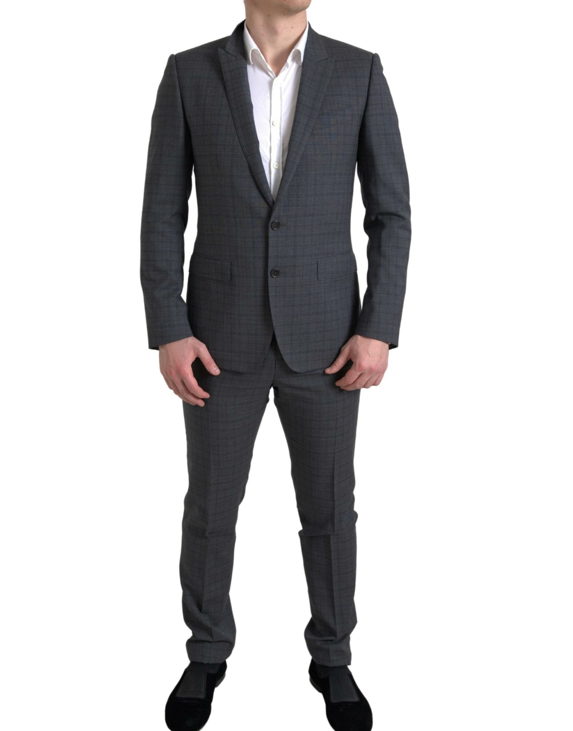 Dolce & Gabbana Grey 2-piece single-breasted MARTINI suit-1